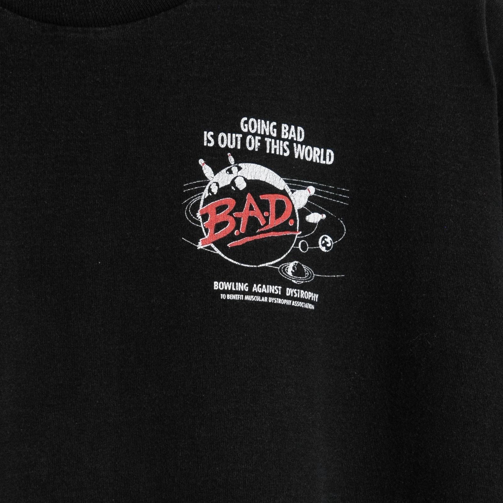 Vintage Vintage 90s Bowling Against Dystrophy Tee XL - Single Stitch Size US XL / EU 56 / 4 - 3 Thumbnail