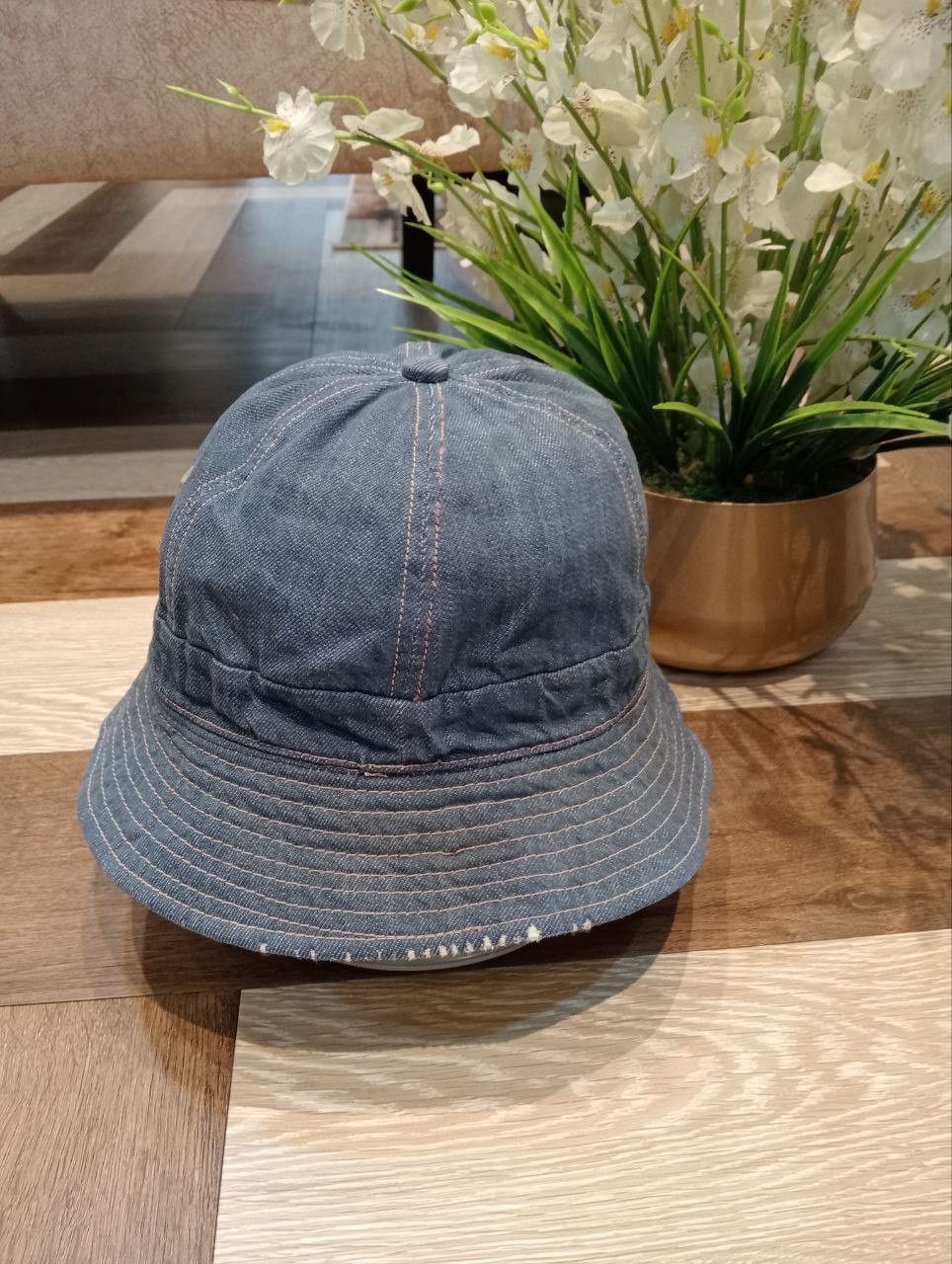 Denime DENIME JAPAN DNM SPORTS BLUE DENIM BUCKET HAT Size ONE SIZE - 3 Thumbnail