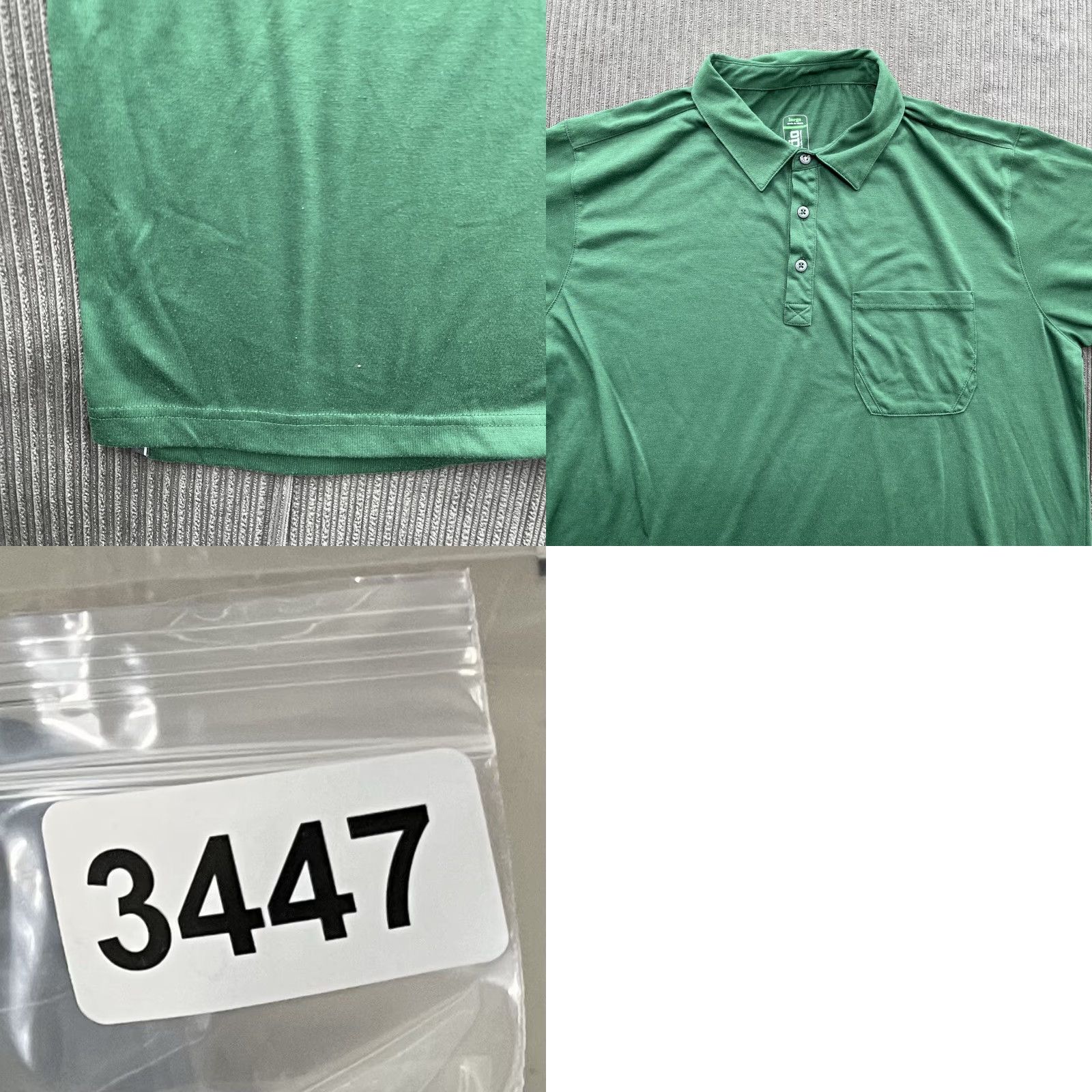 Vintage Stio Polo Shirt Men L Green Polyester Outdoors Polo Shirt Casual Shirt Shirt L Green Polo Short Sleeve Collared Size US L / EU 52-54 / 3 - 8 Thumbnail