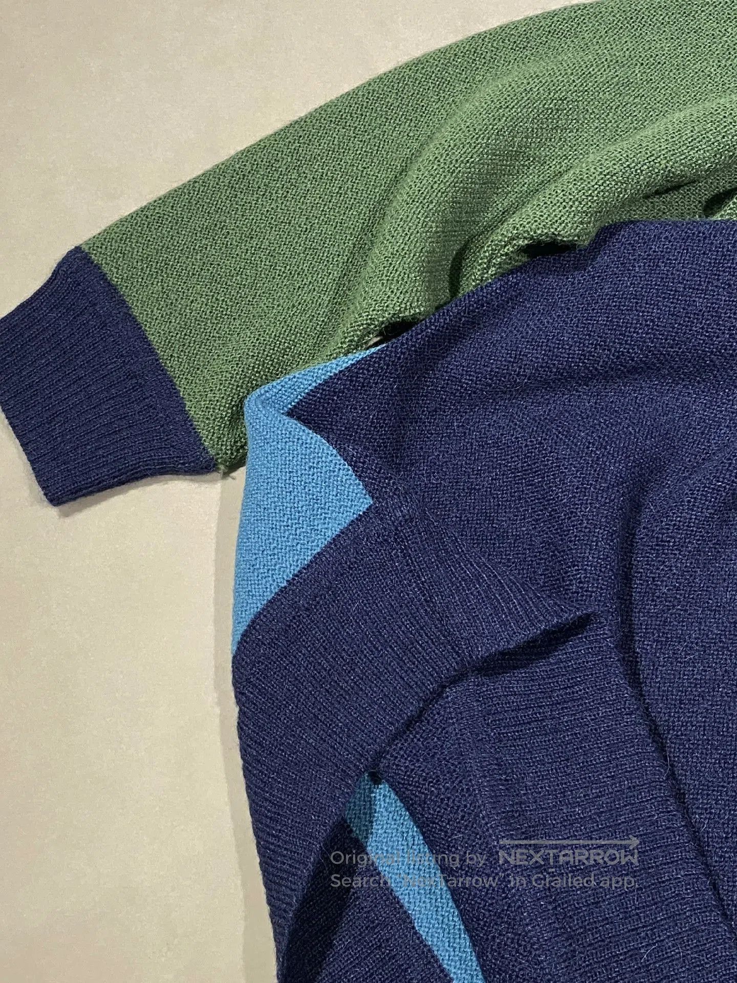 Beams Japan BEAMS x International Gallery Alpaca Color Block Sweater. Size US L / EU 52-54 / 3 - 5 Thumbnail