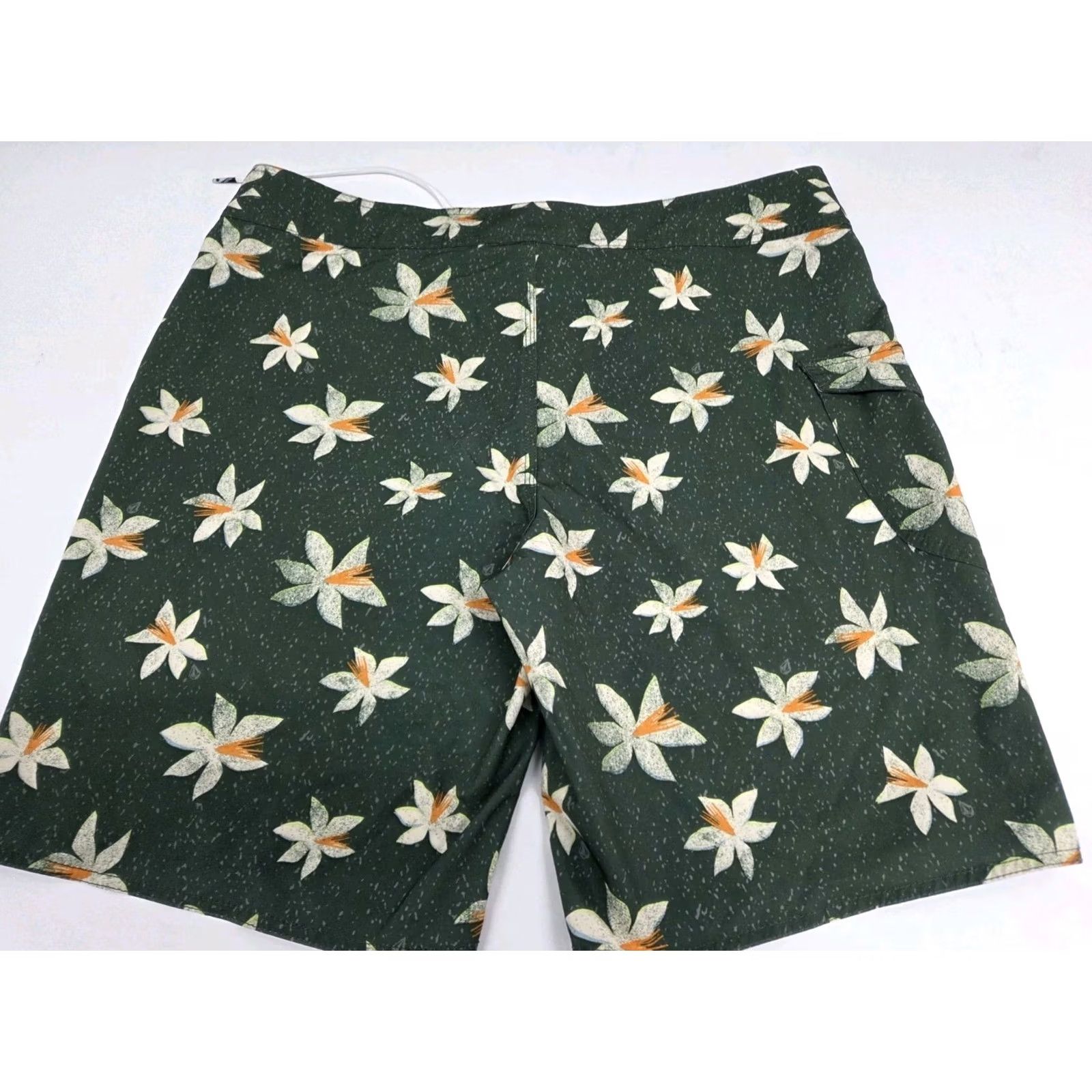 Volcom Volcom Mens Boardshorts Green Floral Side Pocket Drawstring 36 Multicolor Quick Dry Surfing Recreational Mens Volcom Boardshorts Size ONE SIZE - 2 Thumbnail