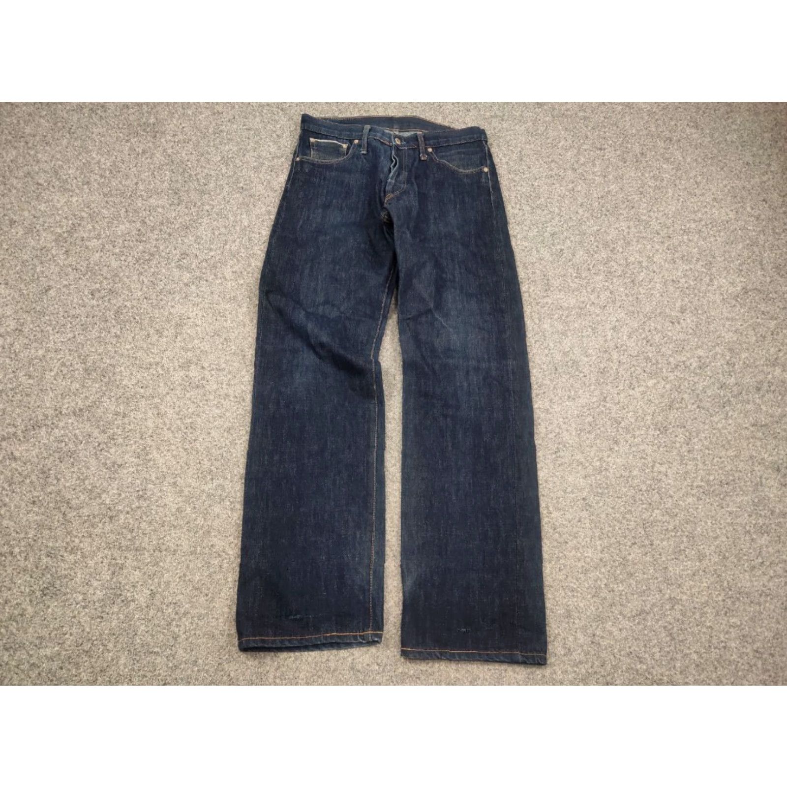 Denime Vintage D.H. Tribute Japanese Selvedge Faded Denim Jeans Men 32 Blue 5-Pocket Design Regular Straight 90s Japan PMID Size US 32 / EU 48 - 4 Thumbnail