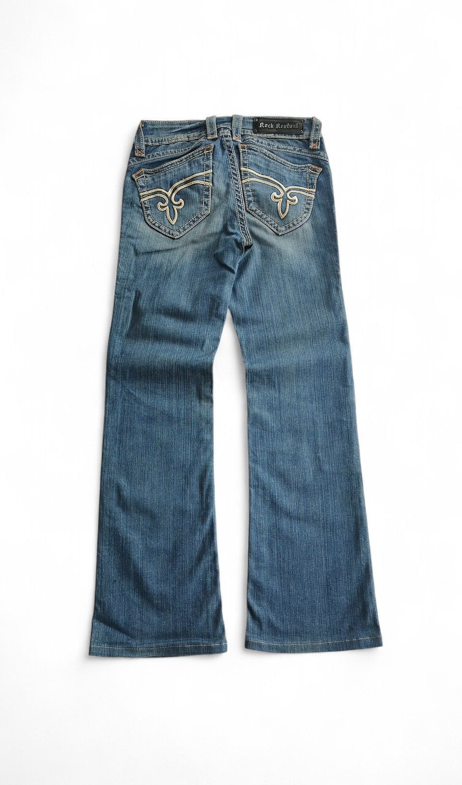 Rock Revival Rock Revival Women’s Distressed Bootcut Jeans Medium Wash Size 28" / US 6 / IT 42 - 2 Thumbnail