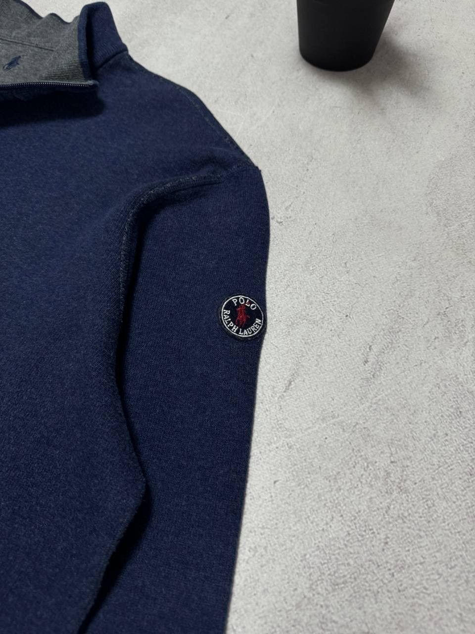Polo Ralph Lauren × Vintage Vintage Polo Ralph Lauren Sweatshirt Zip 1/4 Double-Sided Size US L / EU 52-54 / 3 - 4 Thumbnail