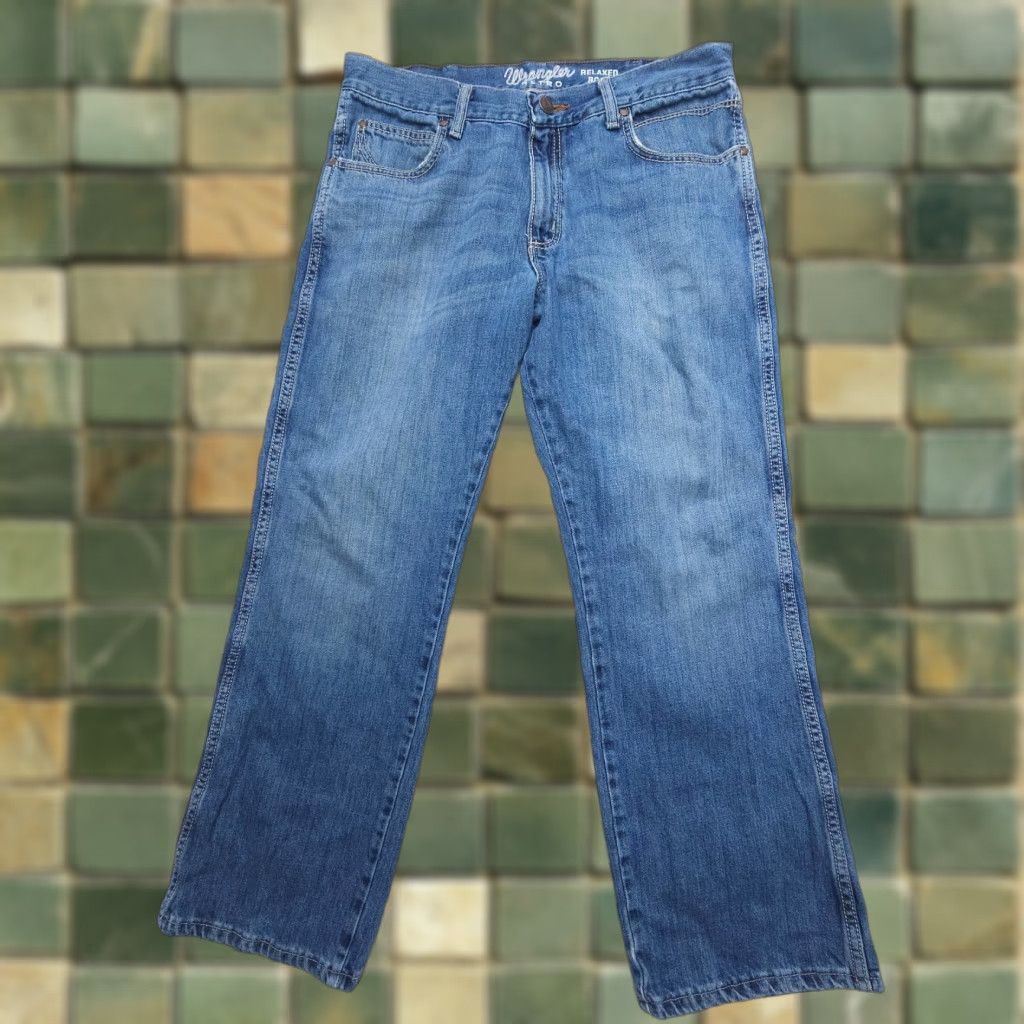 Wrangler Wrangler Retro Relaxed Boot Jeans Mens 34 x 29 Blue Measured Western Work Denim Size US 34 / EU 50 - 1 Thumbnail