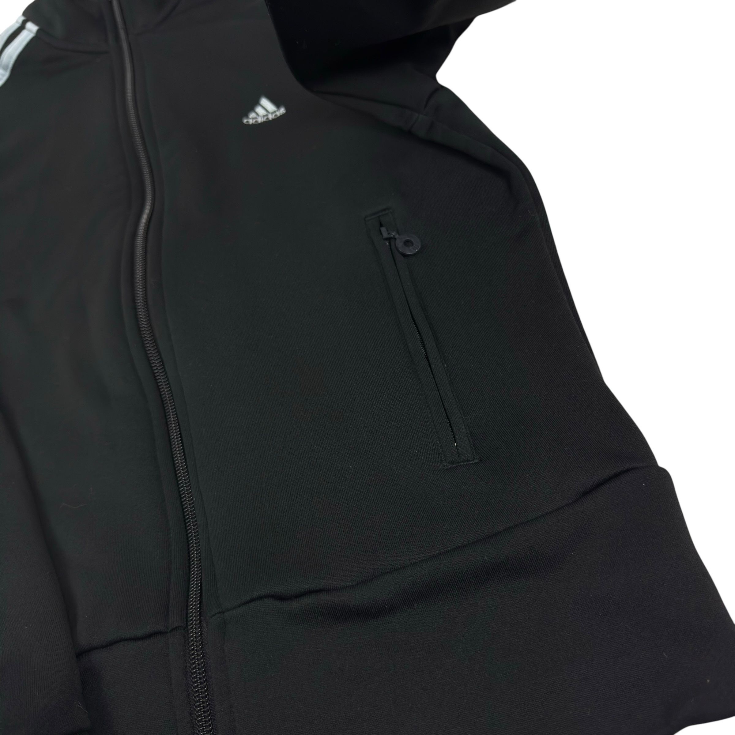 Adidas Adidas Women Black Gray Logo Originals 3-Stripe Track Jacket Size S / US 4 / IT 40 - 5 Thumbnail