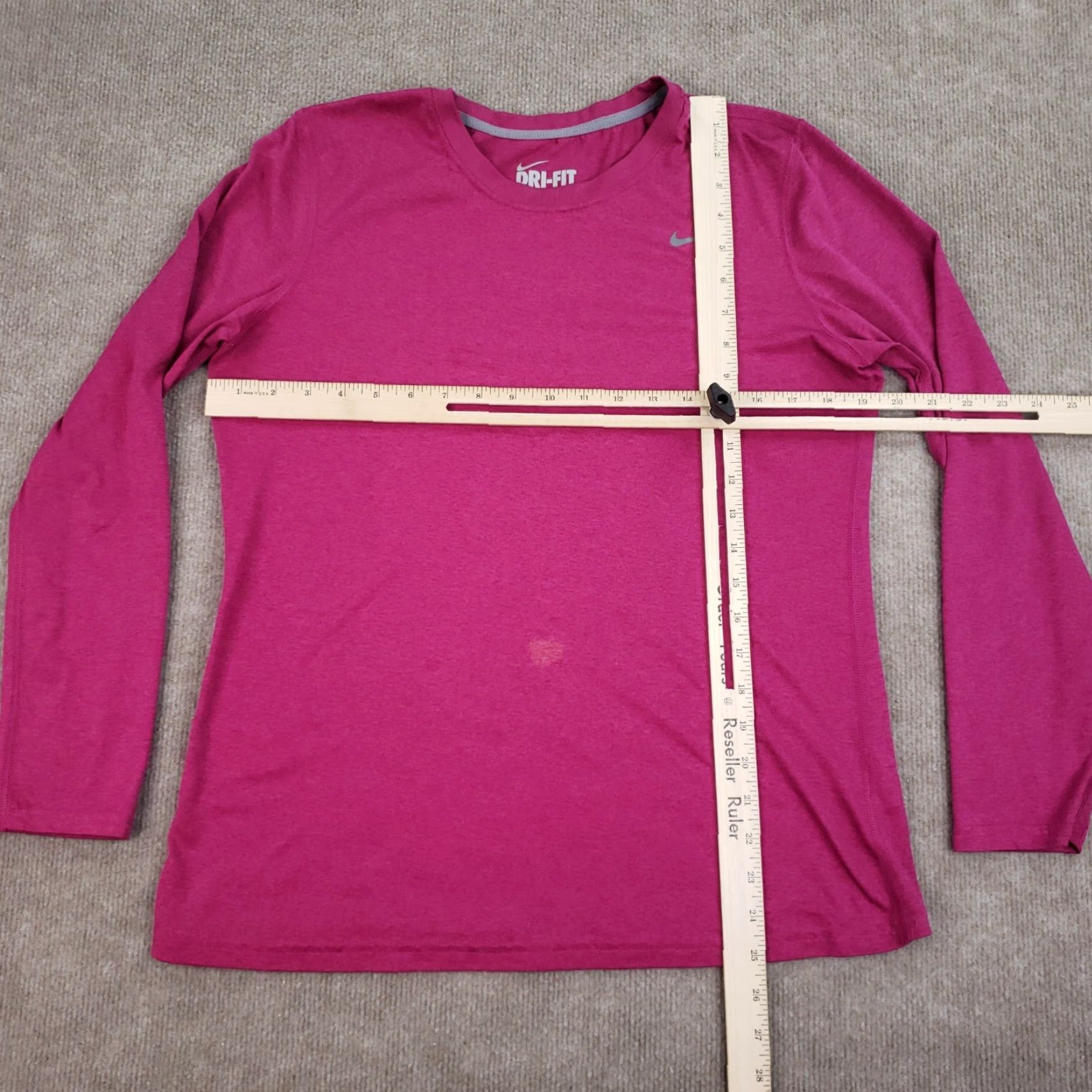 Nike Nike Dri-Fit Long Sleeve Crew Neck T-Shirt Women's Large Purple Size L / US 10 / IT 46 - 2 Thumbnail