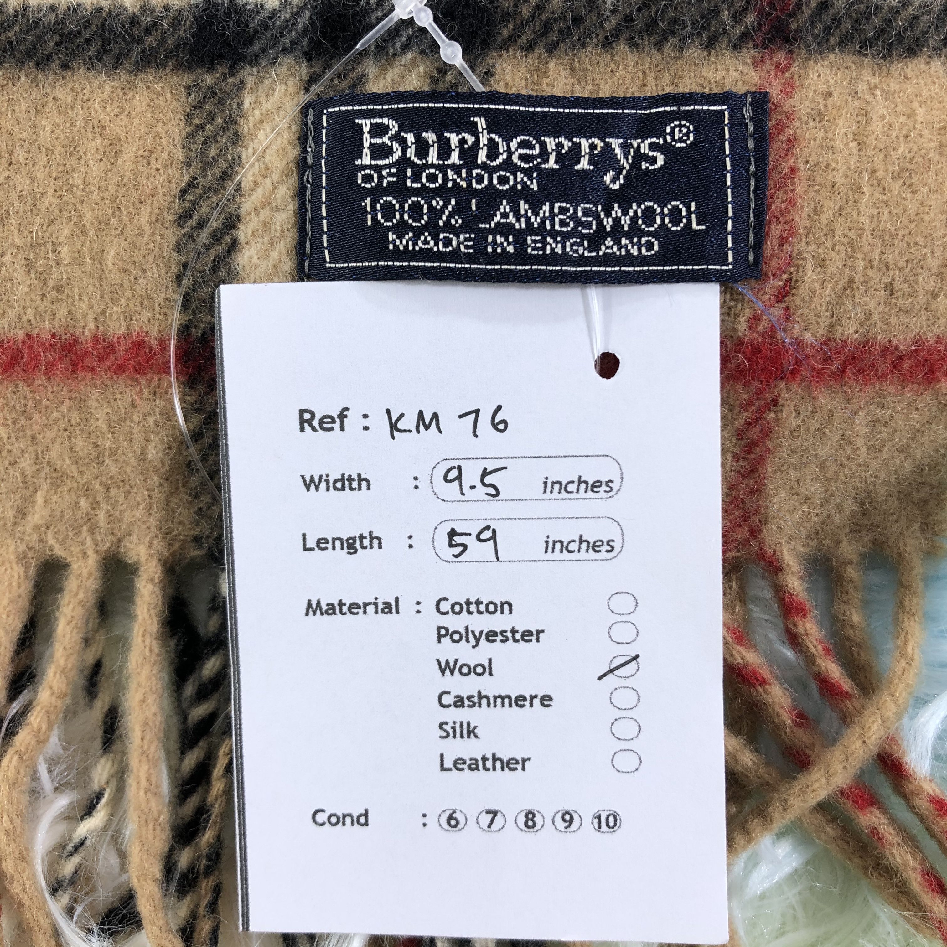 Burberry × Vintage Burberry Scarf / Muffler / Neckwear - KM76 Size ONE SIZE - 7 Thumbnail