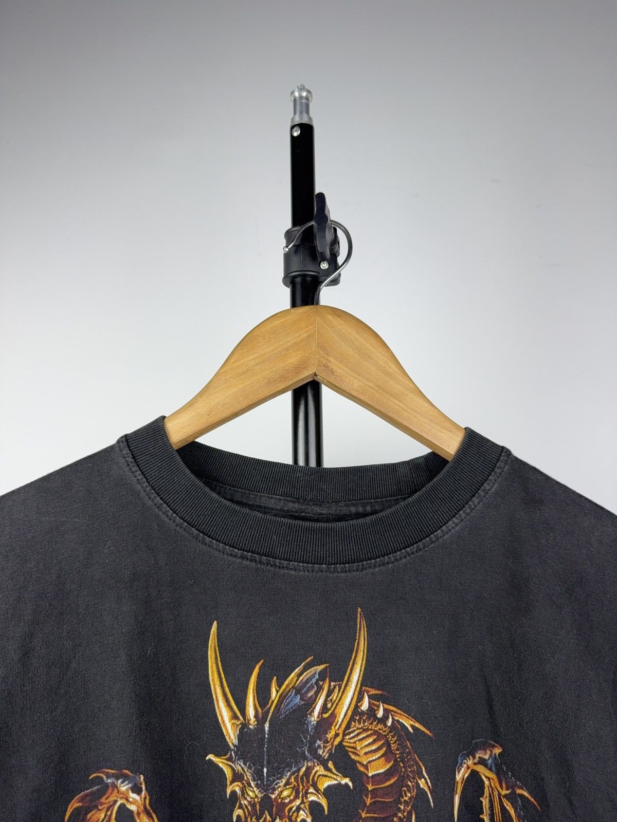 Japanese Brand Vintage 90s Dragon Graphic Fantasy Gothic Style Tee Shirt Size US S / EU 44-46 / 1 - 2 Thumbnail