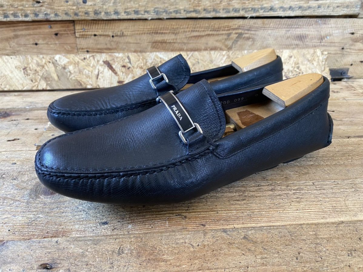 Prada Prada logo horsebit driving loafers, black shoes uk9 US 10 Size US 10 / EU 43 - 5 Thumbnail
