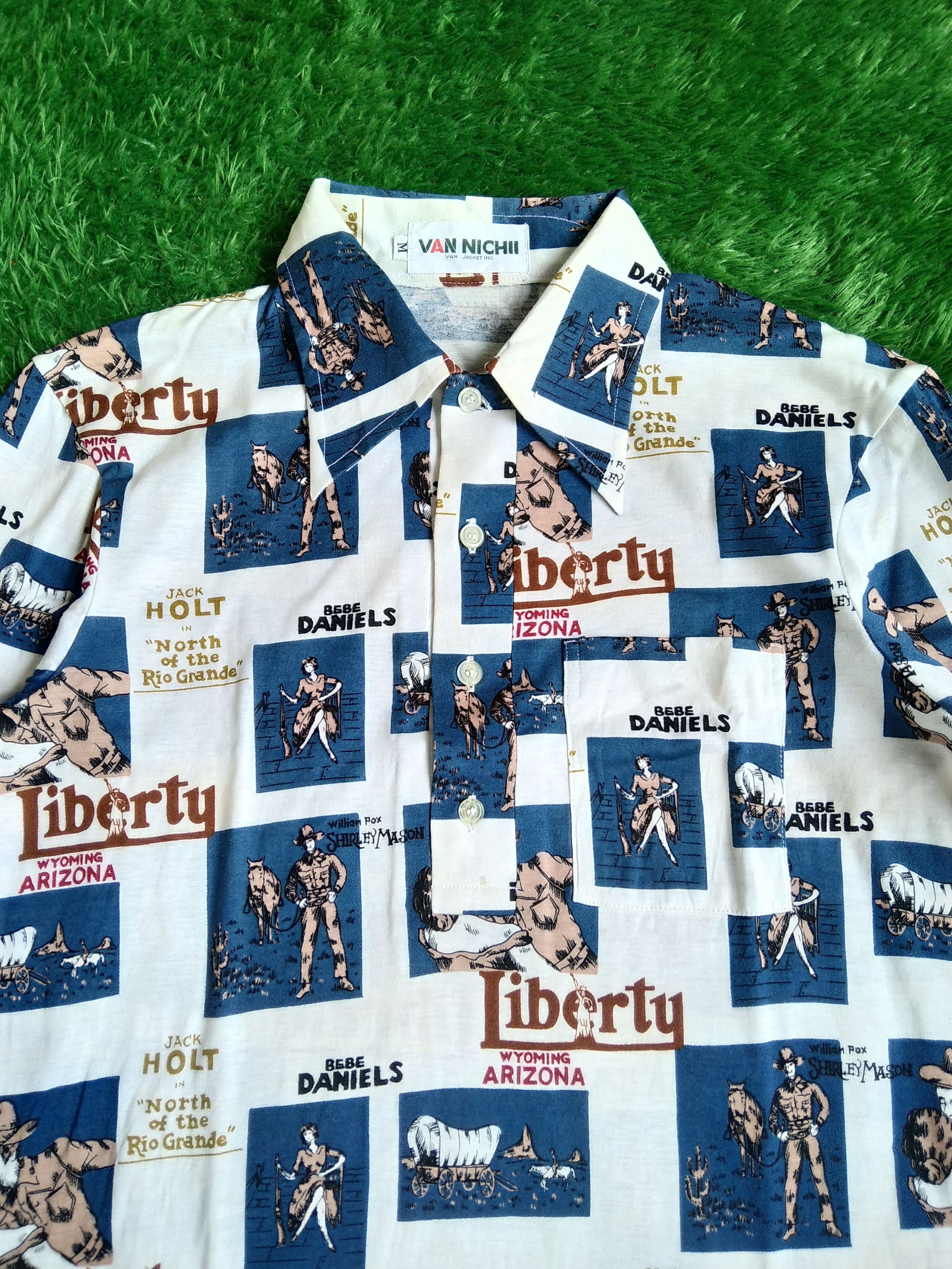 Hysteric Glamour × If Six Was Nine VTG 90s Retro Van Nichii AOP Shirley Mason Polo Long Sleeve Size US M / EU 48-50 / 2 - 5 Thumbnail