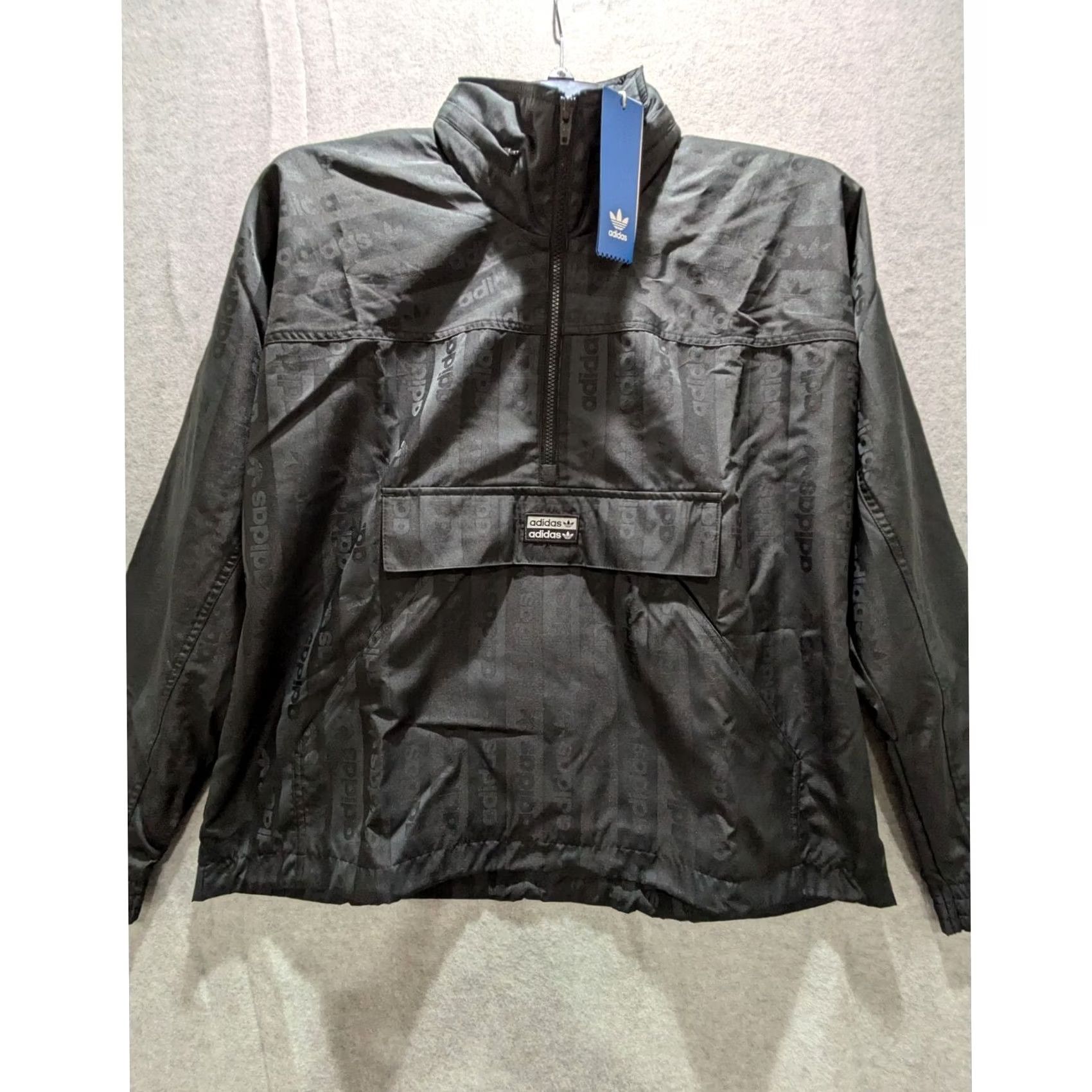 Adidas Adidas Track Jacket Mens Small Black R.Y.V. Hoodie Track Jacket Activewear NWT Size US S / EU 44-46 / 1 - 3 Thumbnail