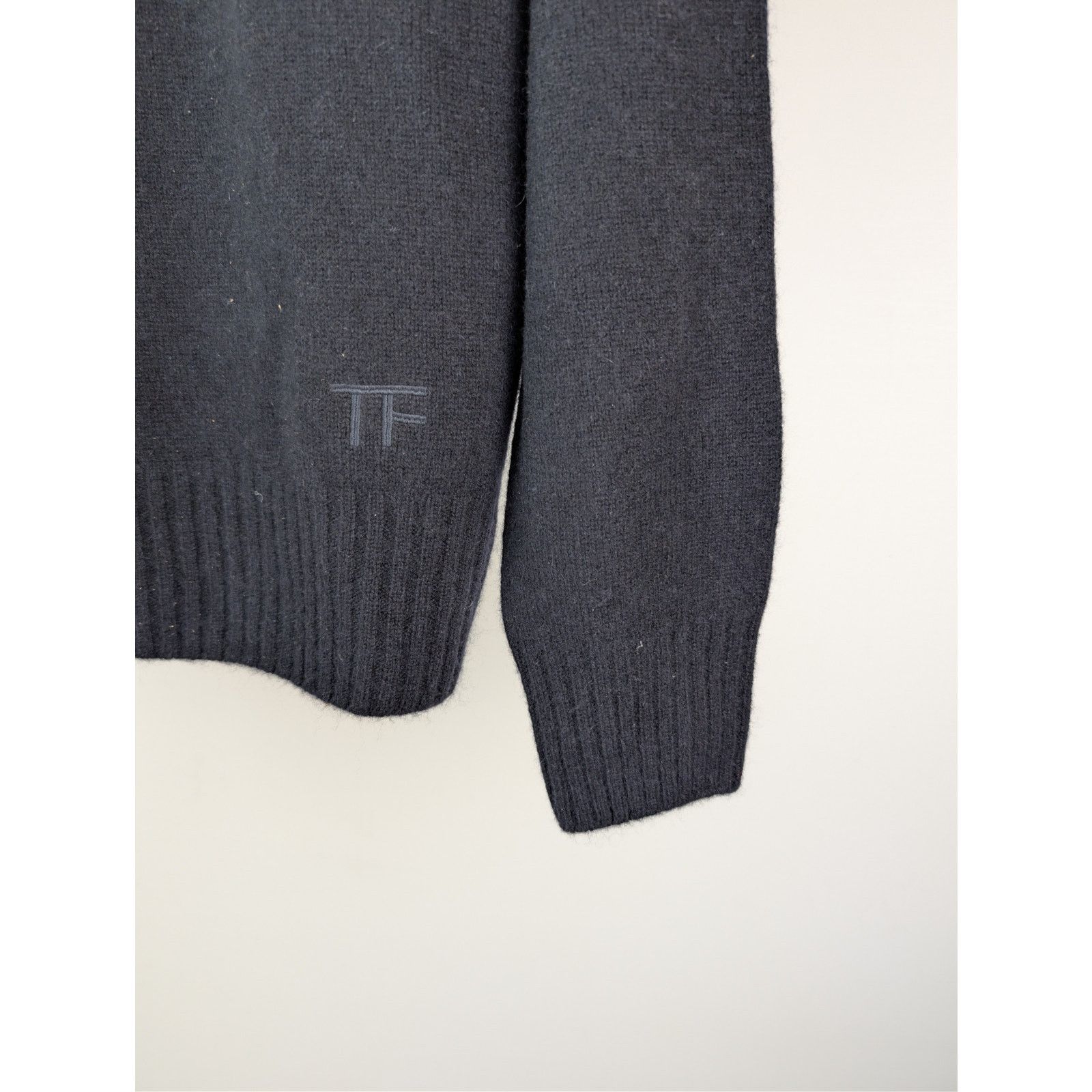 Tom Ford o1rshd1 CC20 Cashmere Hooded Sweatshirt in Black Size US M / EU 48-50 / 2 - 5 Thumbnail