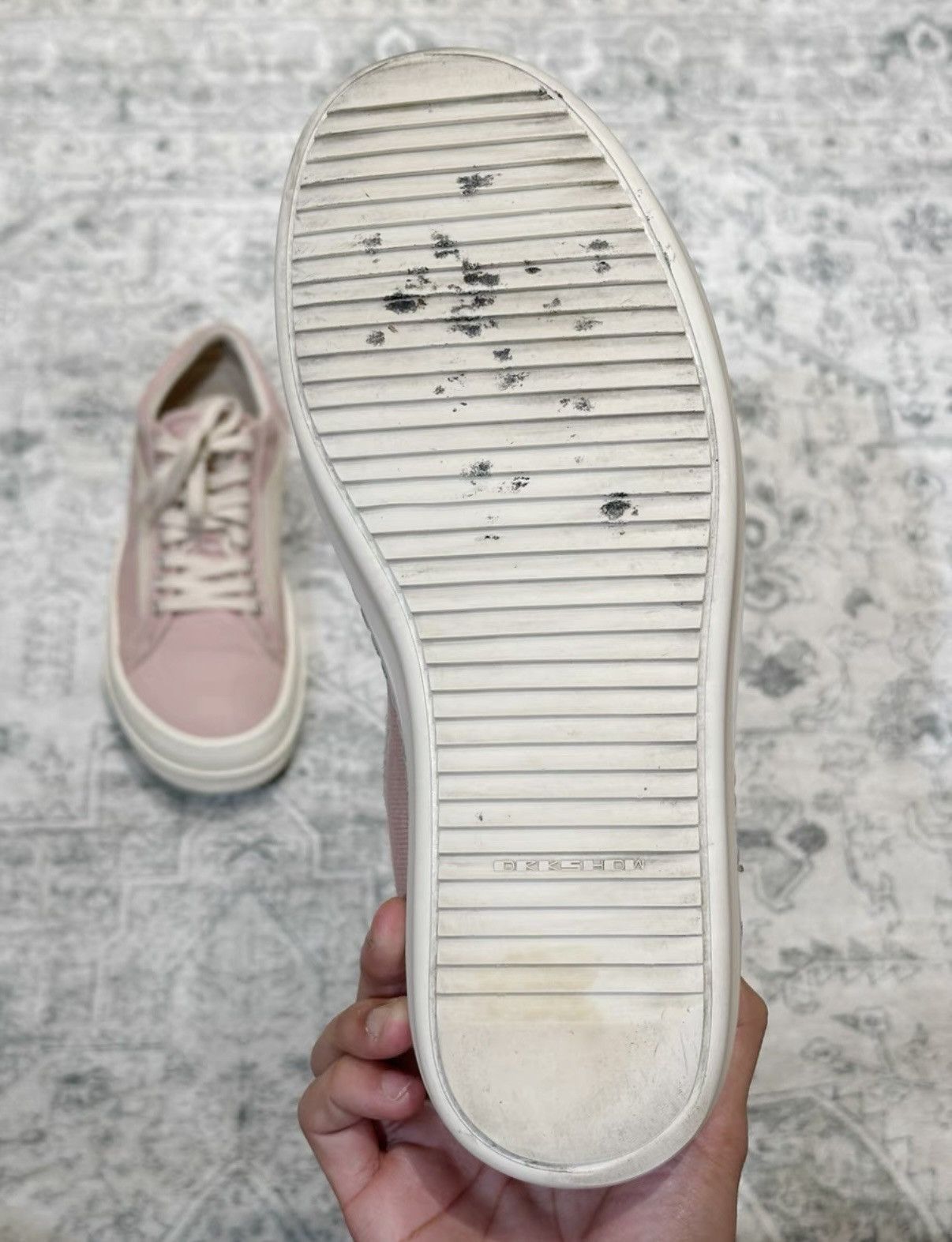 Rick Owens Rick Owens DRKSHDW dirty pink canvas Vans-inspired new style Size US 8 / EU 41 - 8 Thumbnail