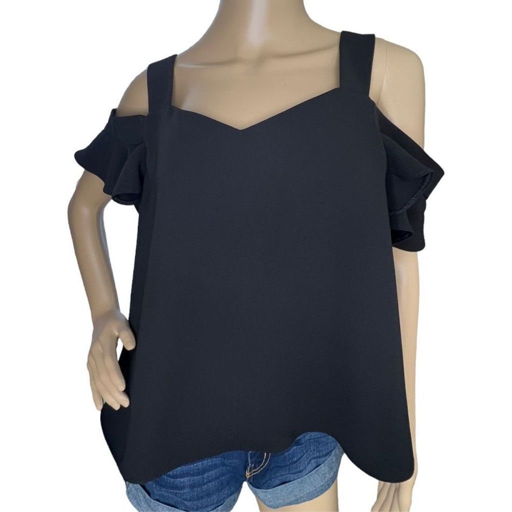 Topshop TopShop Professional Babydoll Tank Top With Exposed Shoulder Size XL / US 12-14 / IT 48-50 - 1 Thumbnail