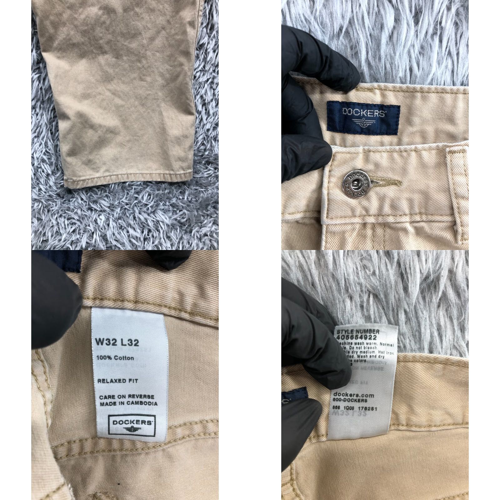 Dockers Dockers Carpenter Pants Mens Size 32x32 Beige Relaxed Straight Workwear Pockets Zip Button Knit Fabric Solid Casual Size US 32 / EU 48 - 9 Thumbnail