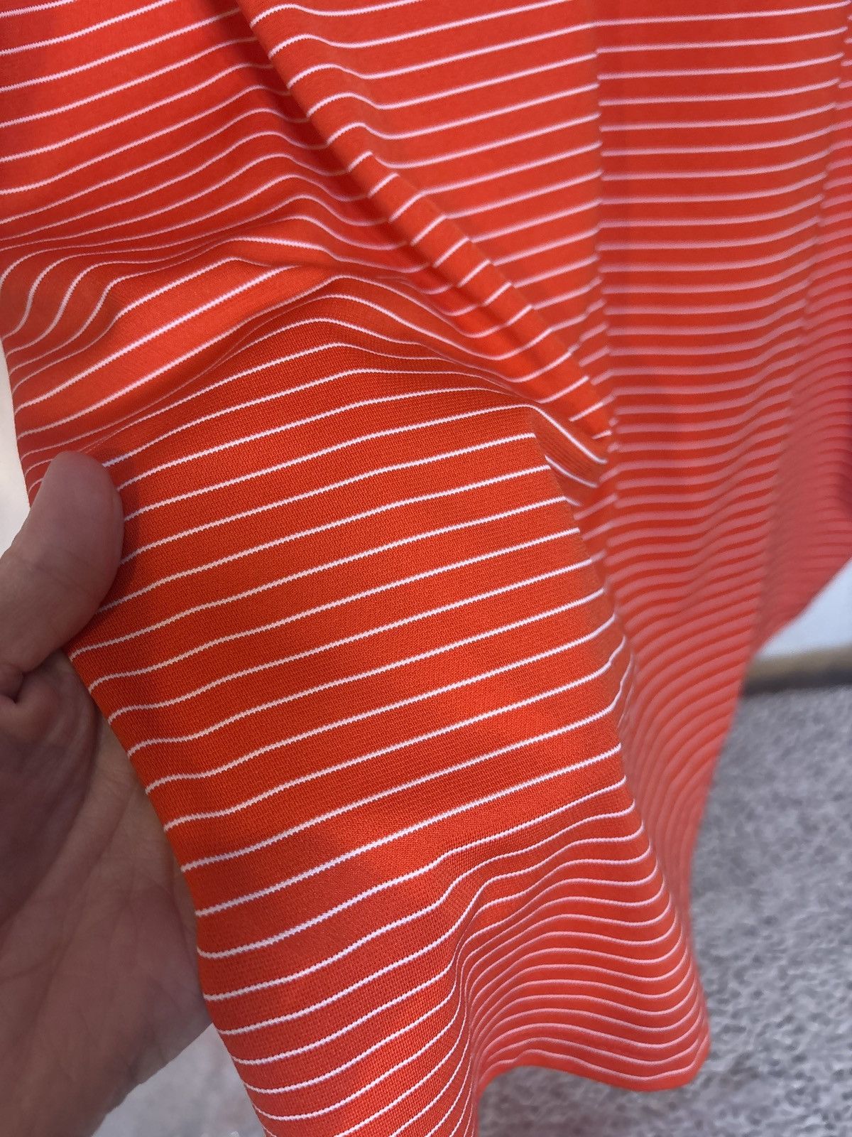 Nike Nike Dri-FIT Striped Polo Shirt – Orange/White – XL Size US XL / EU 56 / 4 - 5 Thumbnail