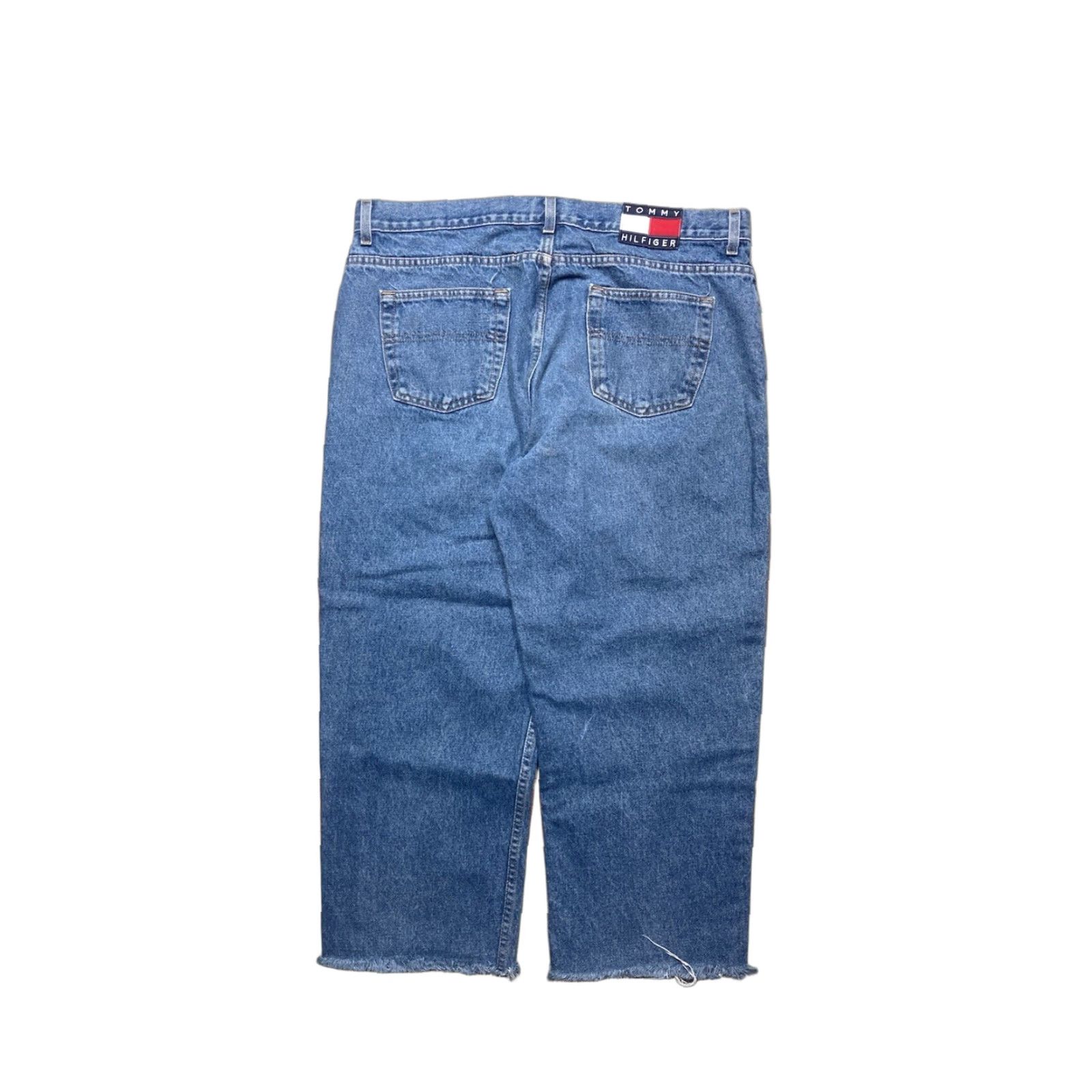 Tommy Hilfiger VINTAGE Tommy Hilfiger Jeans Wide-Leg Hip Hop 38x25 Men Blue 38 25 Inseam Skater Baggy Style Retro Y2K Flag Size US 38 / EU 54 - 1 Thumbnail