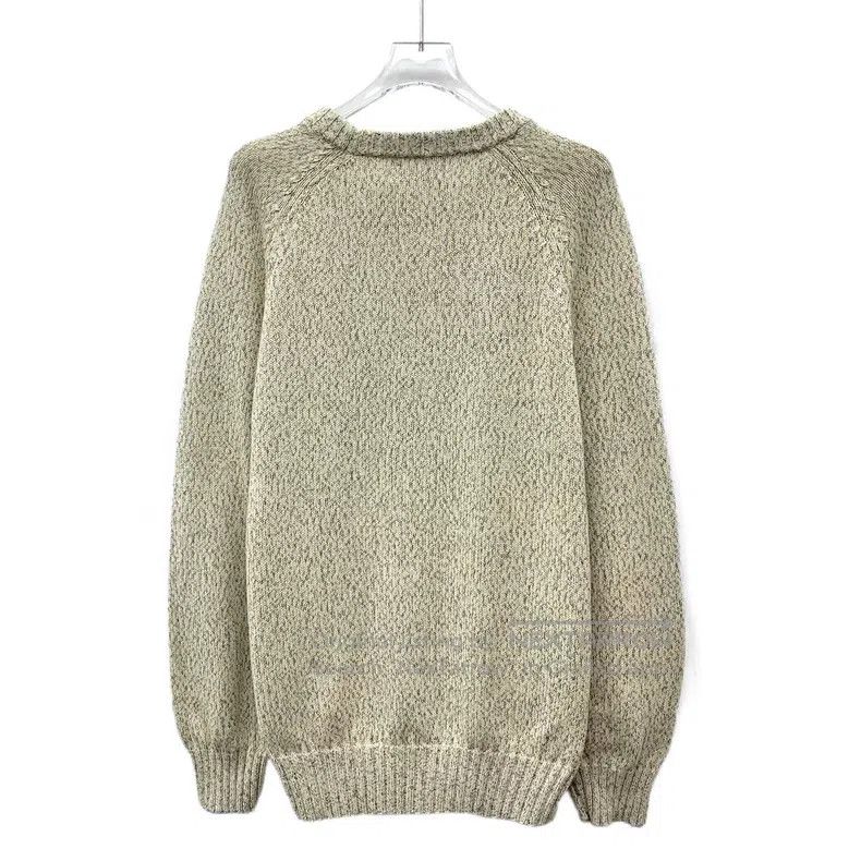 Brunello Cucinelli Brunello Cucinelli Beige, cotton crew-neck long-sleeve kni Size US L / EU 52-54 / 3 - 2 Thumbnail