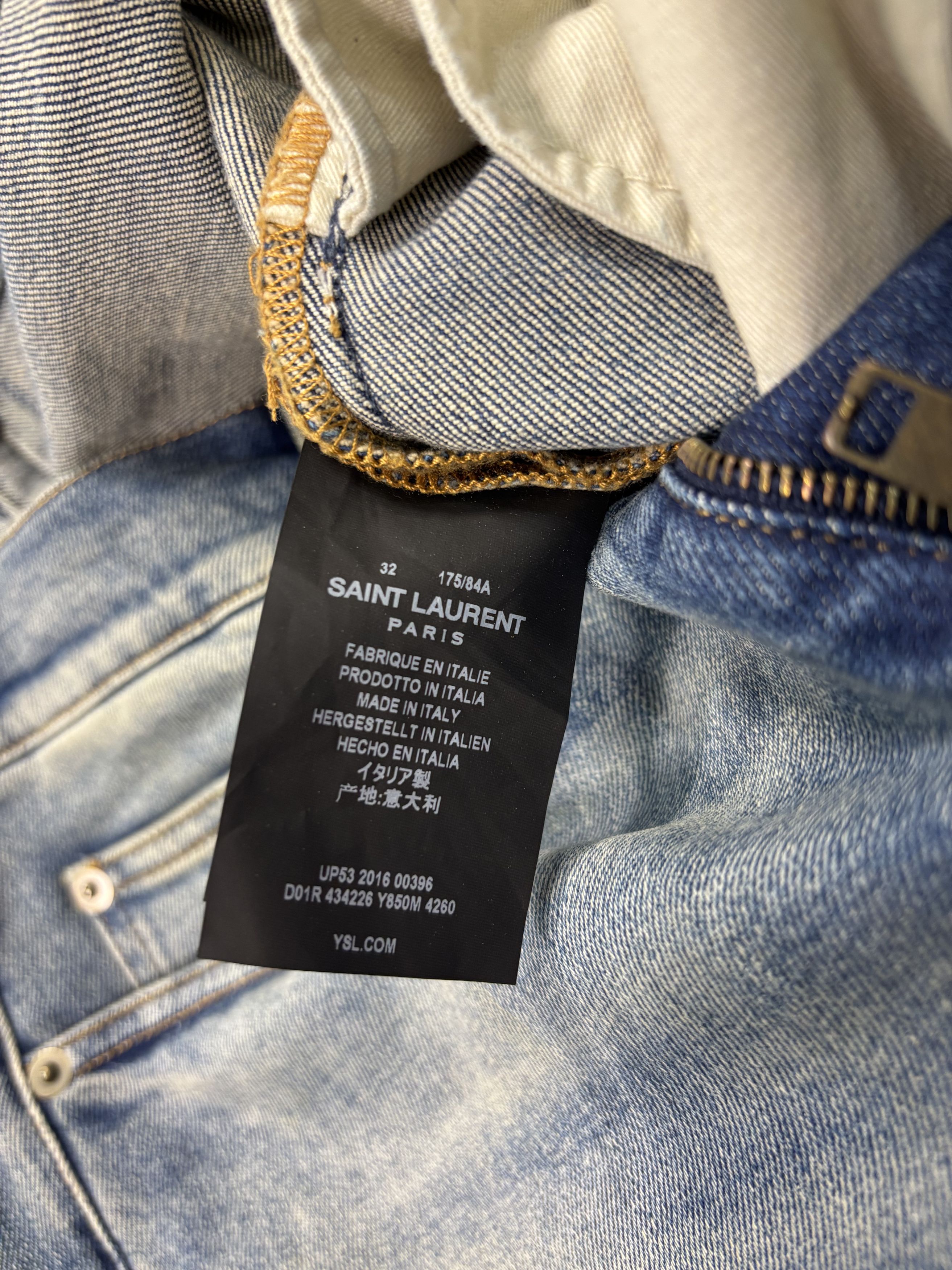 Saint Laurent Paris Saint Laurent Blue Jeans Size US 32 / EU 48 - 3 Thumbnail