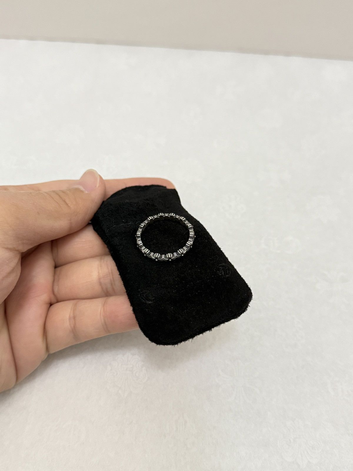 Chrome Hearts Chrome Hearts Ring Silver Tiny E Plus Band Size ONE SIZE - 3 Thumbnail