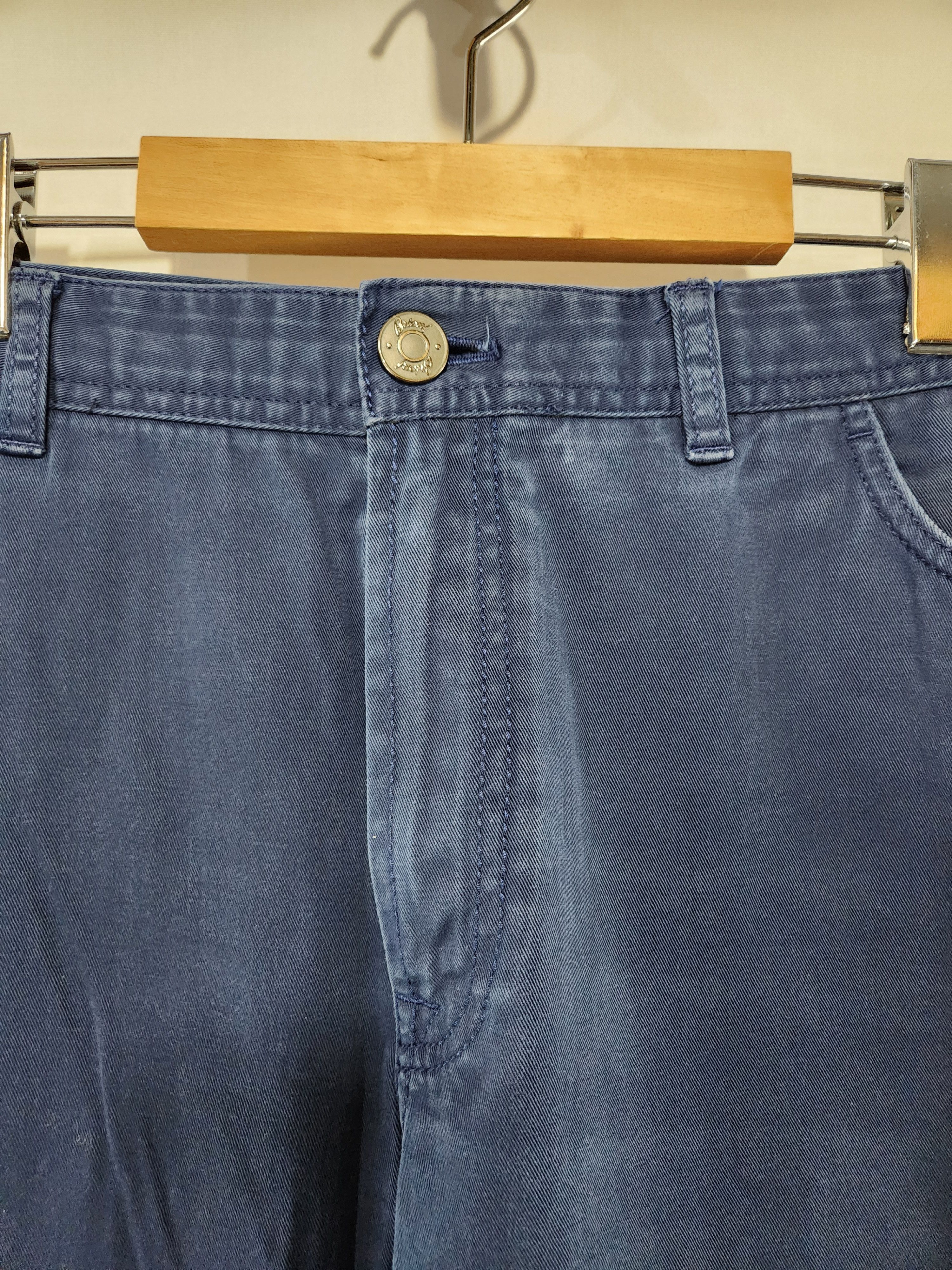 Brioni Navy Blue Cotton Blend Straight Leg Chinos Made Italy Size US 44 / EU 60 - 4 Thumbnail