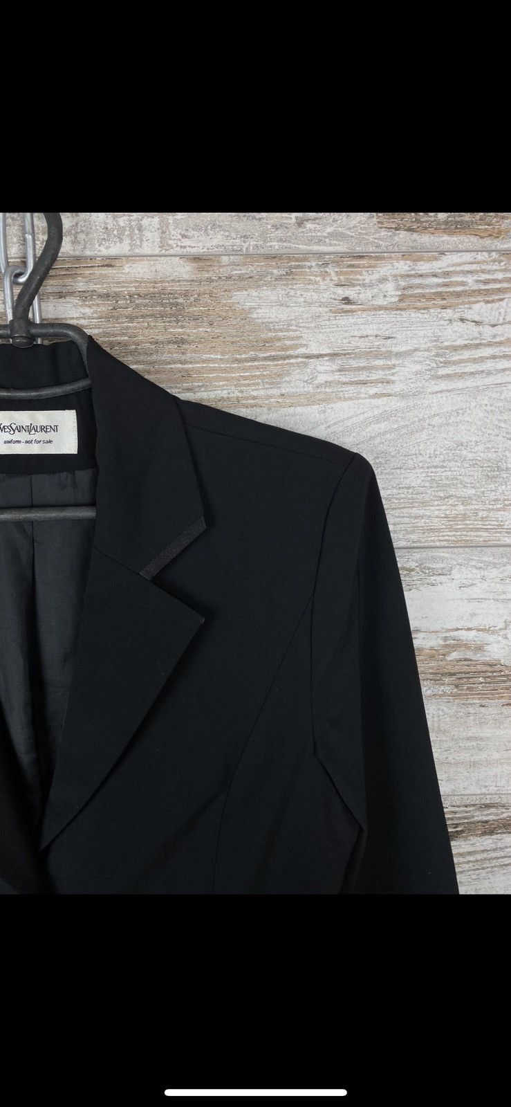 Vintage × Yves Saint Laurent Womens Vintage Yves Saint Laurent Wool Blazer Size S / US 4 / IT 40 - 3 Thumbnail