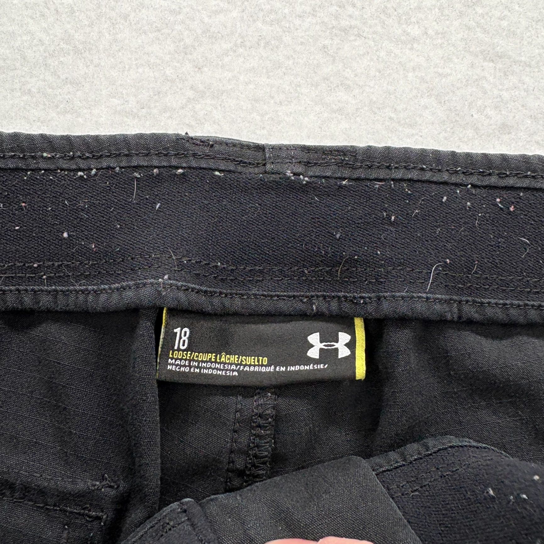 Under Armour Under Armour Tactical Patrol Pants Womens 18 Black Ripstop Storm Relaxed Fit Size 40" / US 18 - 4 Thumbnail
