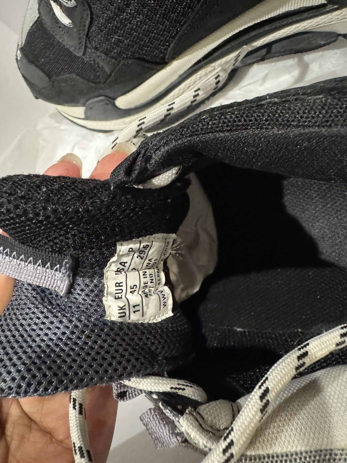 Balenciaga triple S sneaker in black Size US 12 / EU 45 - 6 Thumbnail
