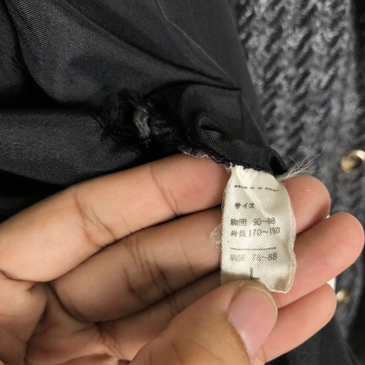 Japanese Brand 🔥Issey Miyake Ceronias Bomber Jacket Herringbone Wool Size US L / EU 52-54 / 3 - 14 Thumbnail
