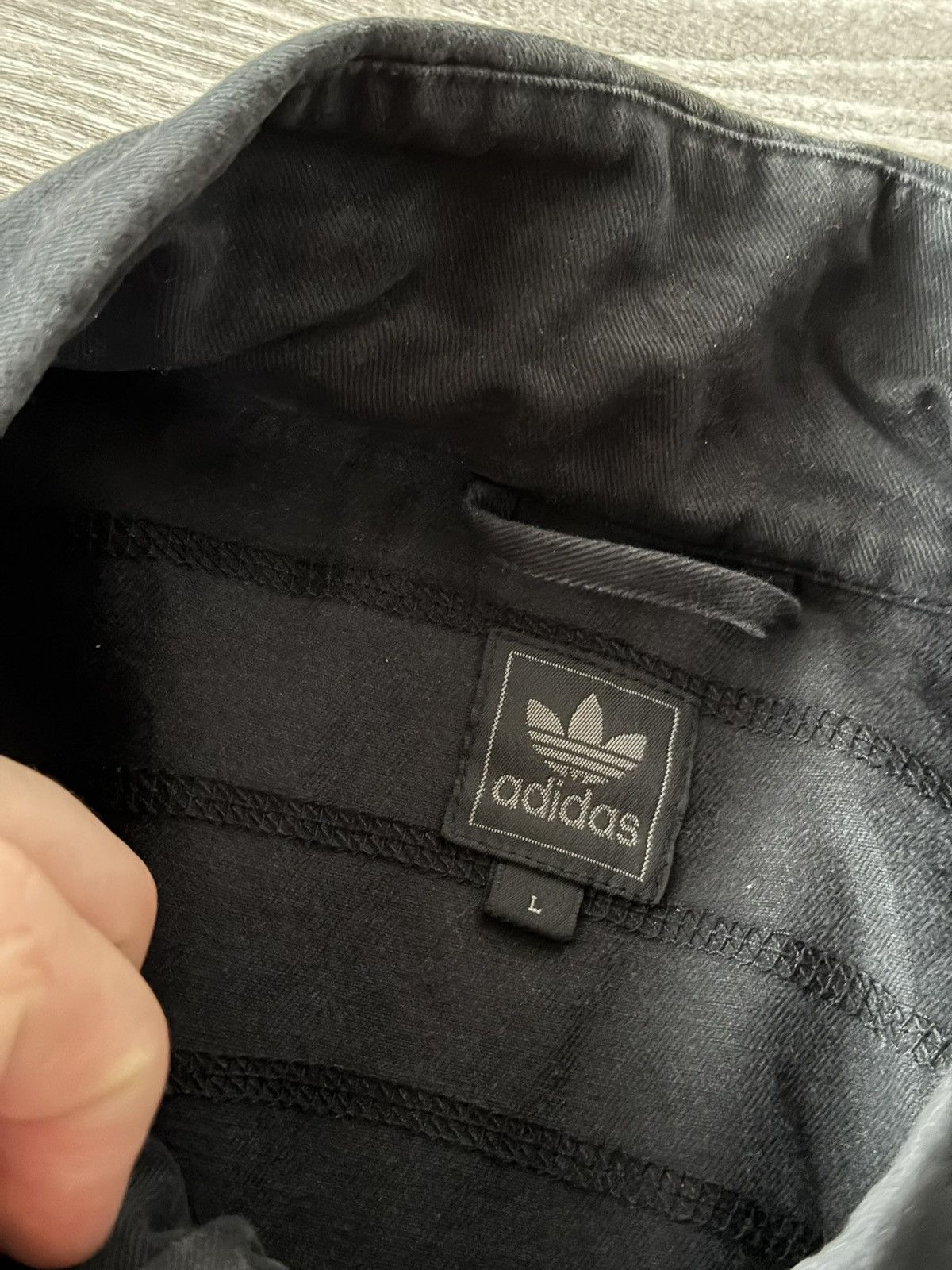 Adidas Rare Swag Avant Garde Adidas 3 Stripes Drip Cotton Jacket Size US L / EU 52-54 / 3 - 19 Thumbnail