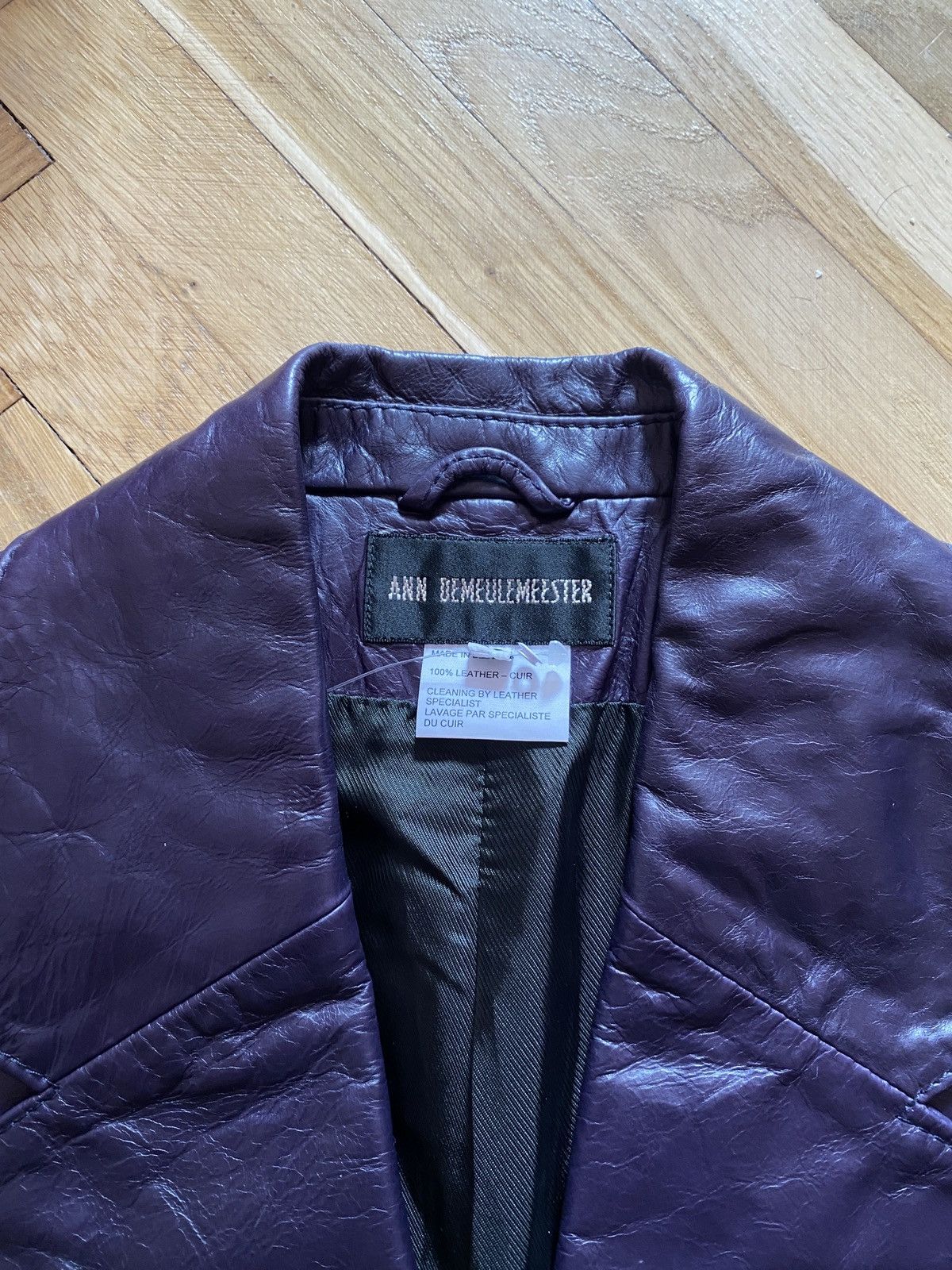 Ann Demeulemeester Archive SS01 Ann Demeulemeester Leather Distressed Blazer Size S / US 4 / IT 40 - 6 Thumbnail