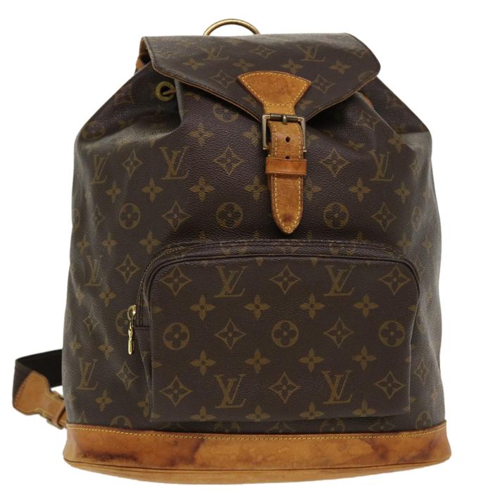 💯% Authentic Louis Vuitton Montsouris GM Backpack Monogram M51135