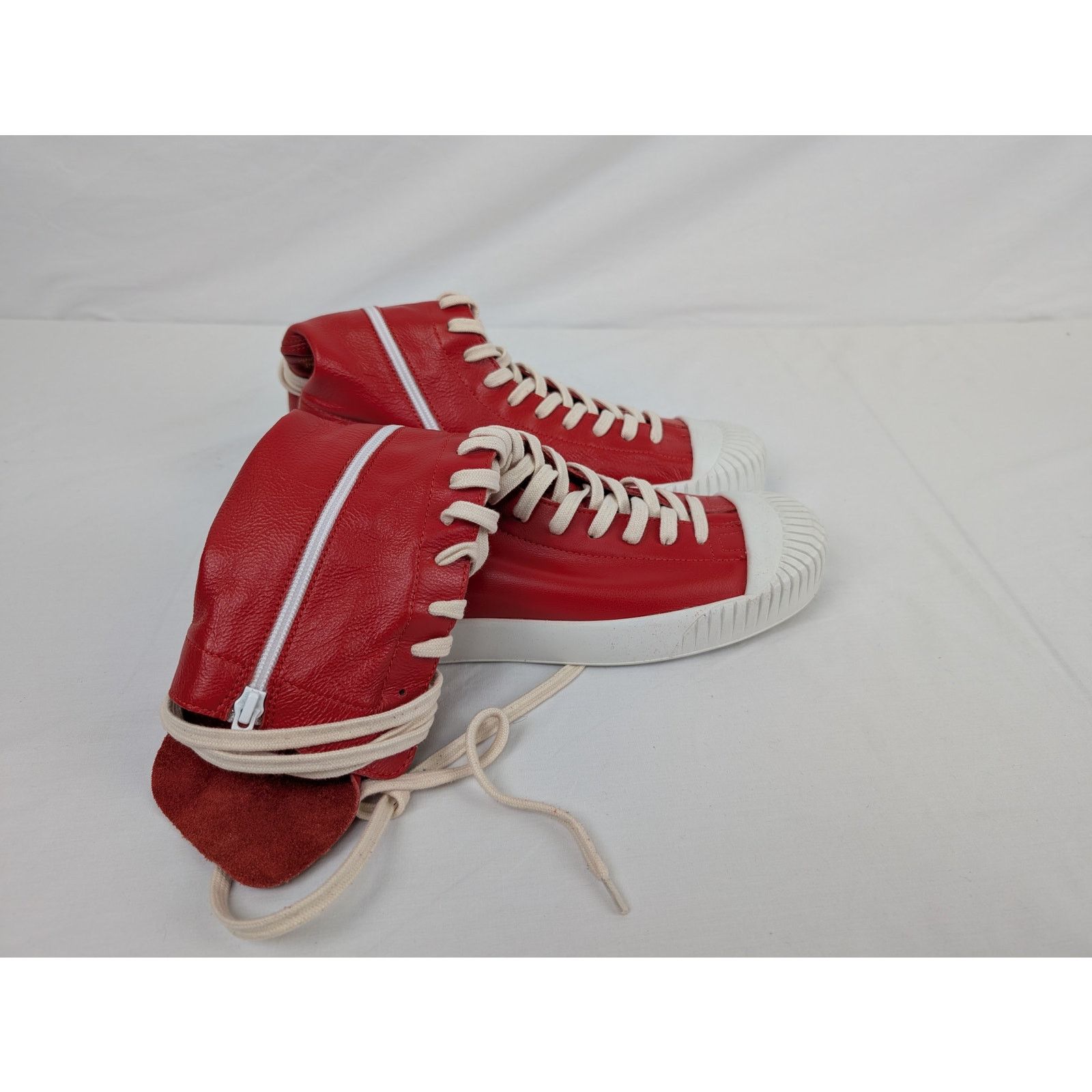 Vivienne Westwood o1rshd1 Lena Leather Boxing Boot in Red Size US 10 / EU 43 - 9 Thumbnail
