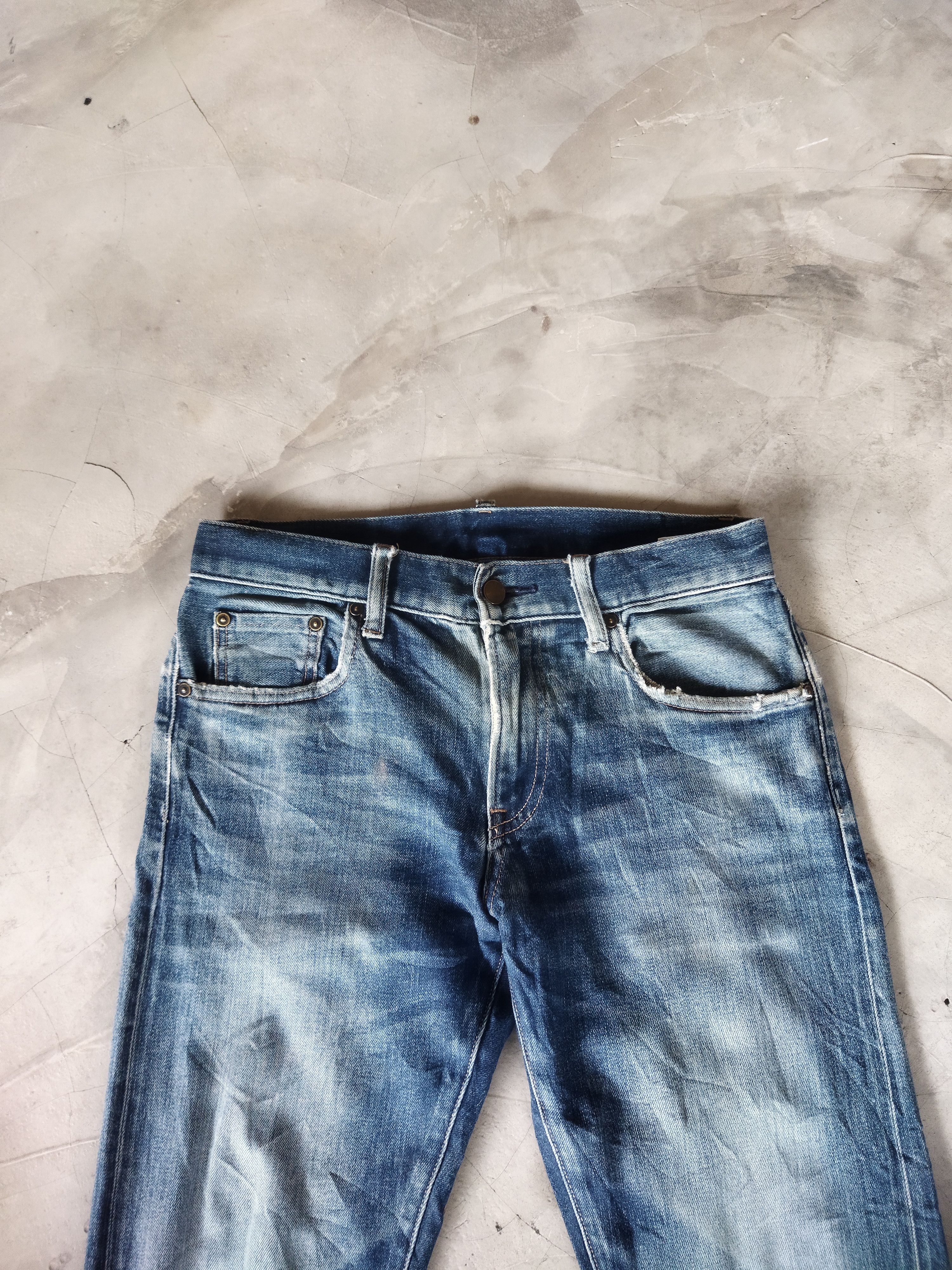 Japanese Brand VINTAGE JAPANESE BRAND DISTRESSED FADED BLUE JEANS PANTS Size US 30 / EU 46 - 2 Thumbnail