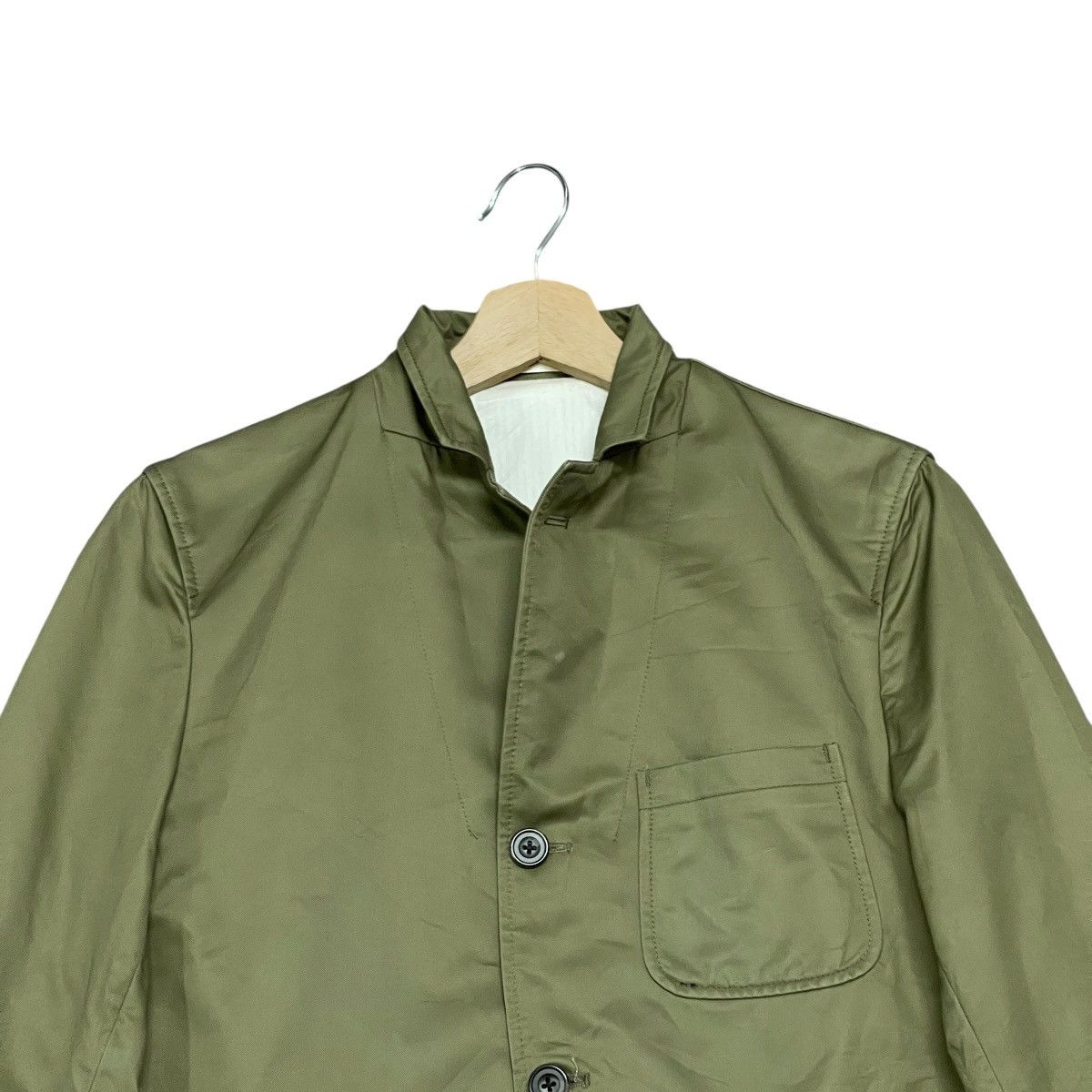 Beams Plus Vintage Beams Plus Single Breasted Olive Green Blazer Jacket Size US M / EU 48-50 / 2 - 6 Thumbnail