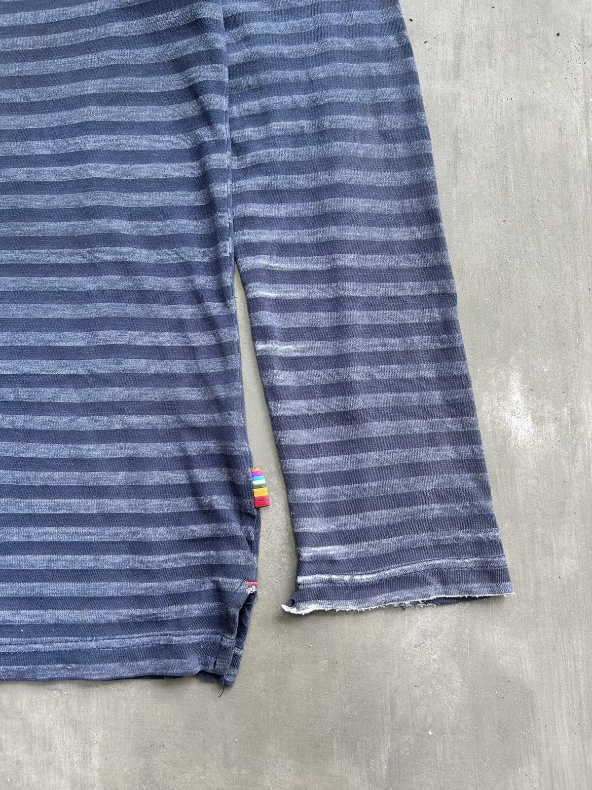 Alexander Julian × Colours Colours Striped Grunge Tee Kurt Cobain Style Size US XL / EU 56 / 4 - 4 Thumbnail