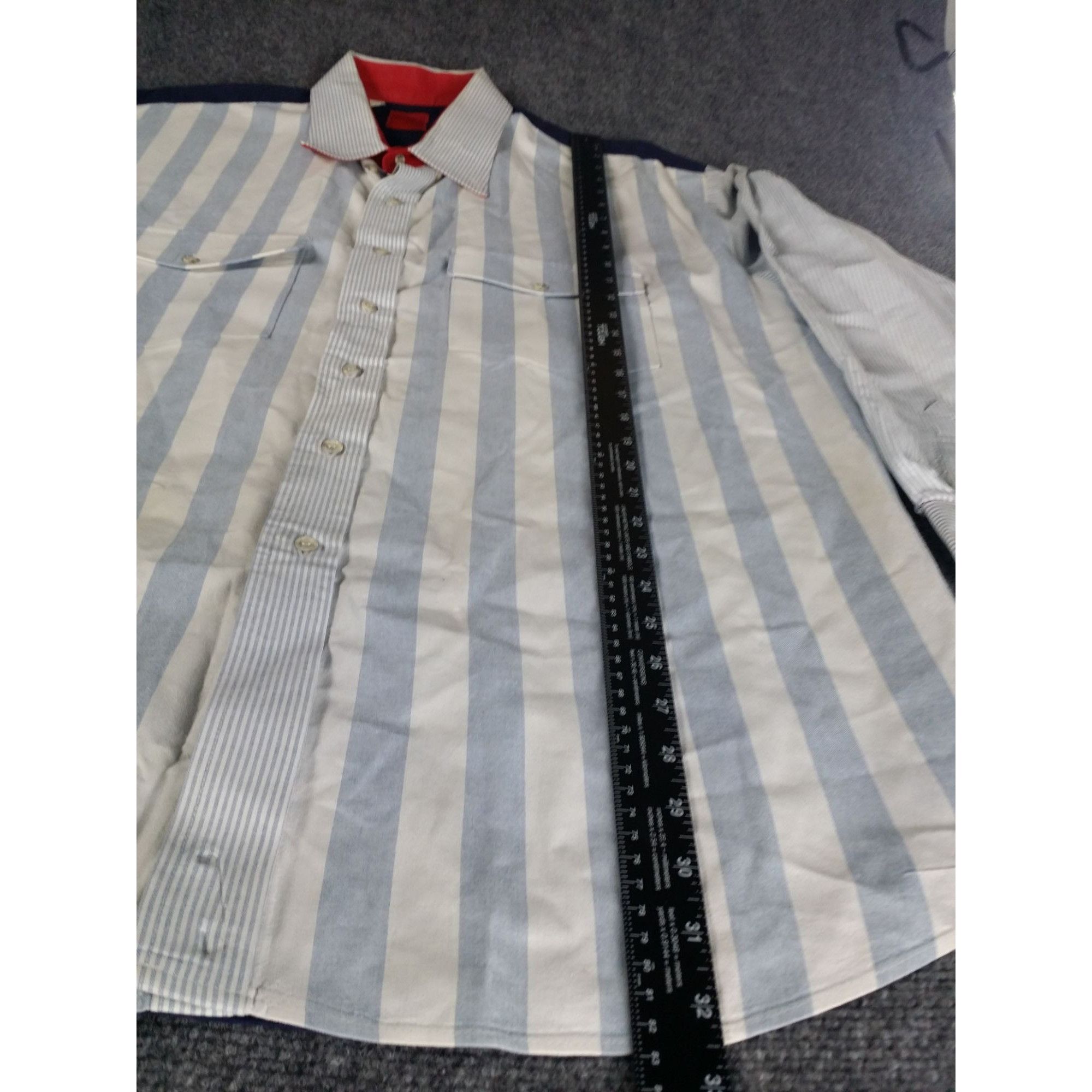 Roper Vintage Roper Button Up Shirt Men Sz XL 17 12 - 35 Striped W Size US XL / EU 56 / 4 - 2 Thumbnail