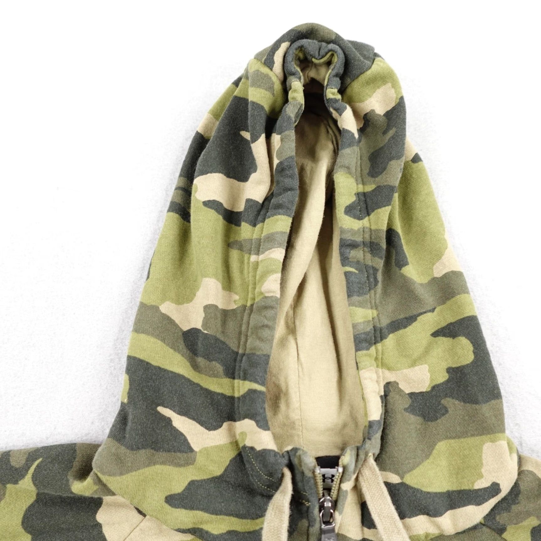 Under Armour Under Armour Hoodie Mens Large Green Camouflage Camo Full Zip Sweatshirt Fleece Size US L / EU 52-54 / 3 - 2 Thumbnail