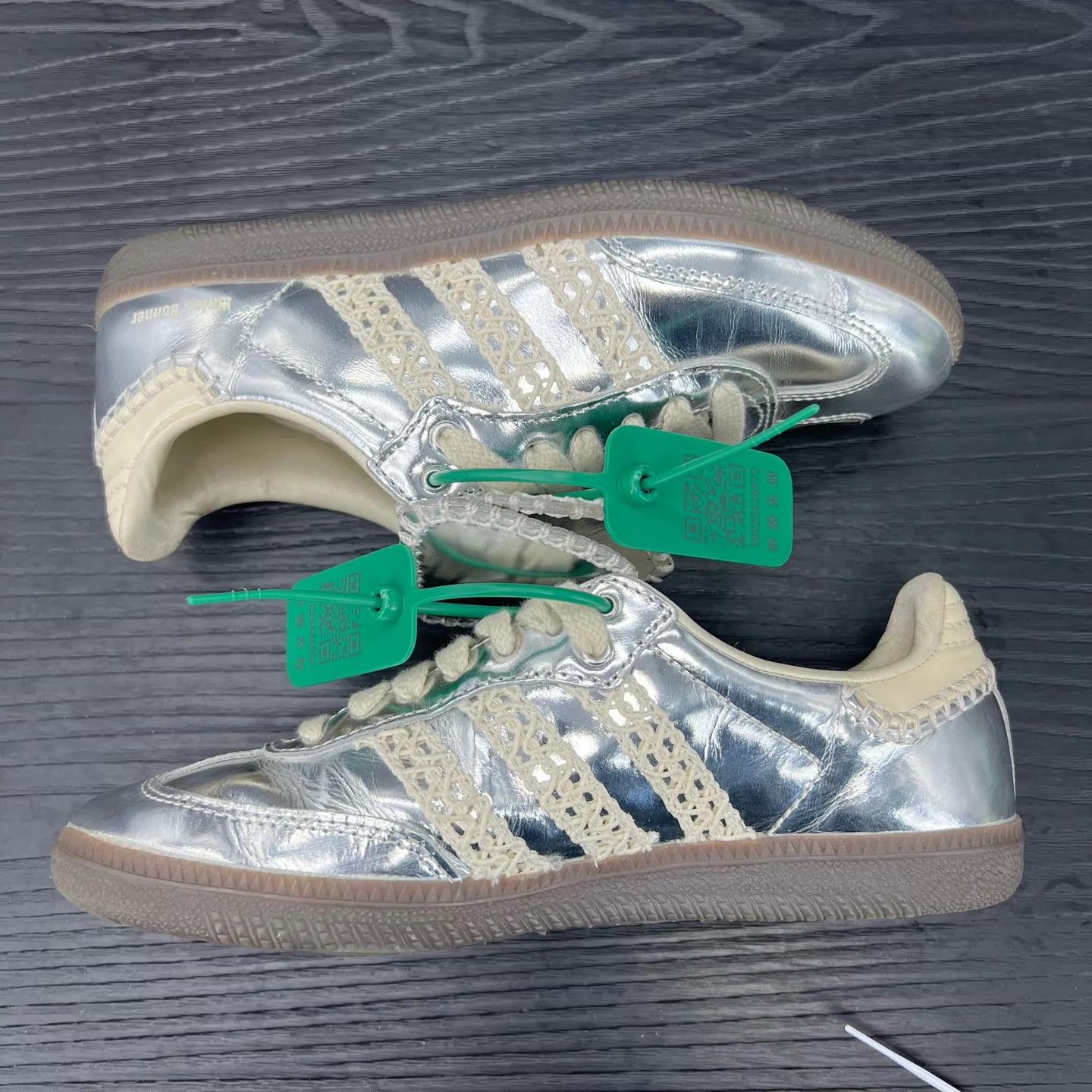 Wales Bonner Wales Bonner x Adidas Samba Liquid Silver 36.5 Size US 6 / IT 36 - 2 Thumbnail