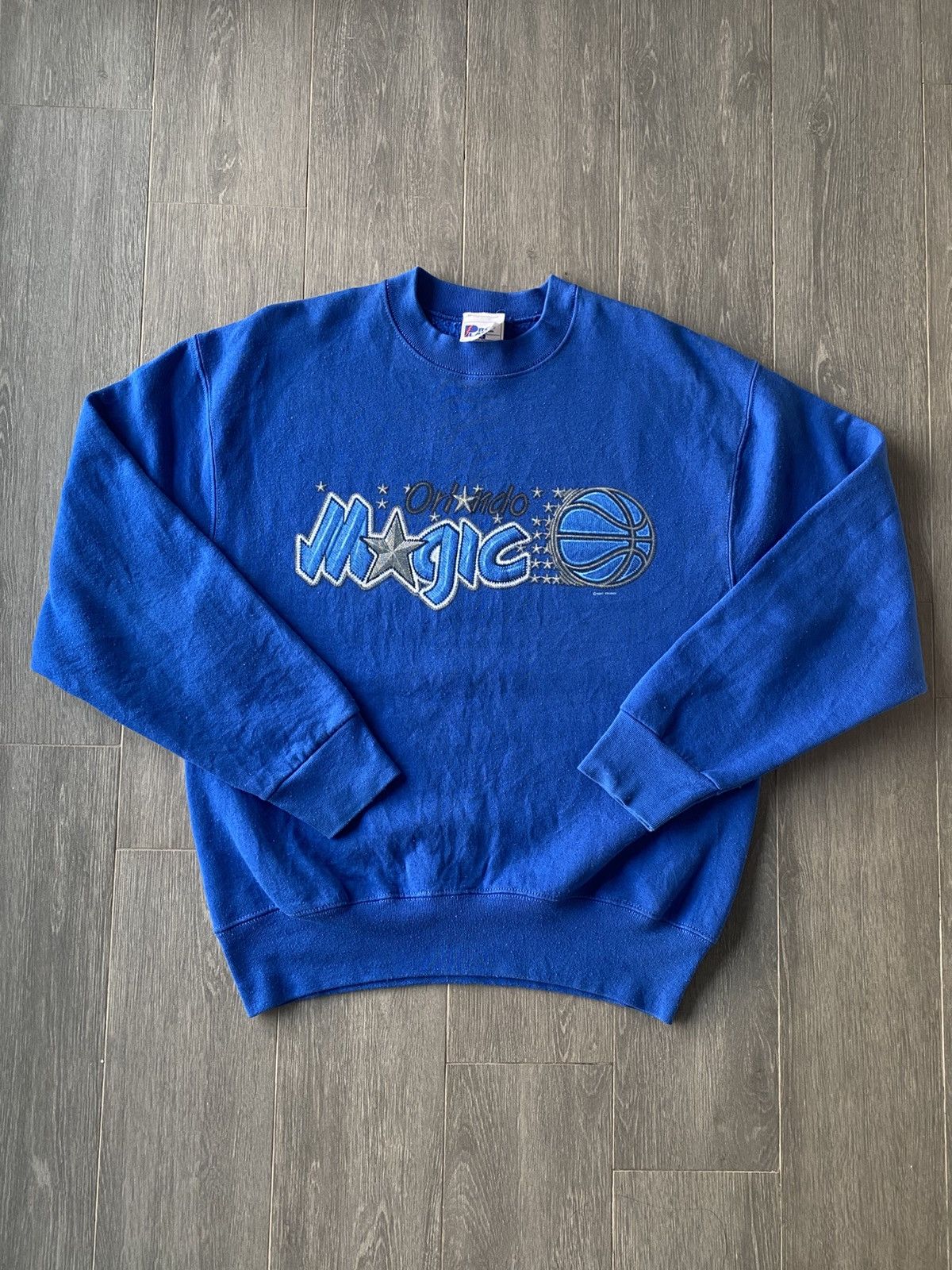 NBA × Pro Player × Vintage Vintage 90’s Orlando Magic Crew Neck Sweatshirt Size US M / EU 48-50 / 2 - 1 Thumbnail