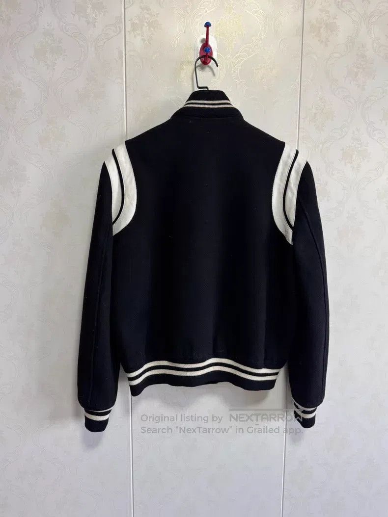 Saint Laurent Paris Saint Laurent Paris Black and White Wool and Leather Patch Size US M / EU 48-50 / 2 - 2 Thumbnail