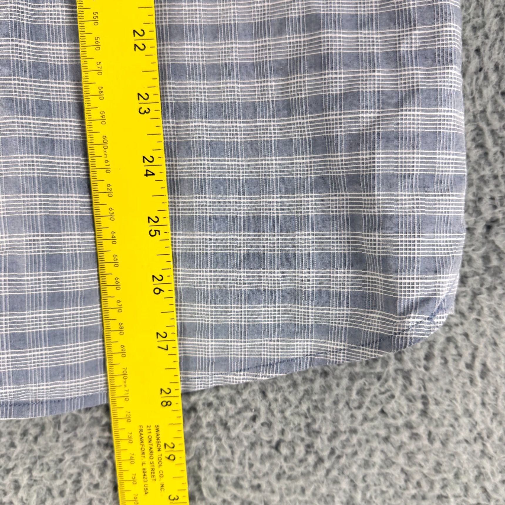 Vintage 7 Diamonds Button-Up Shirt Mens Medium Gray Check Print Long Sleeve 100% Cotton Size US M / EU 48-50 / 2 - 6 Thumbnail