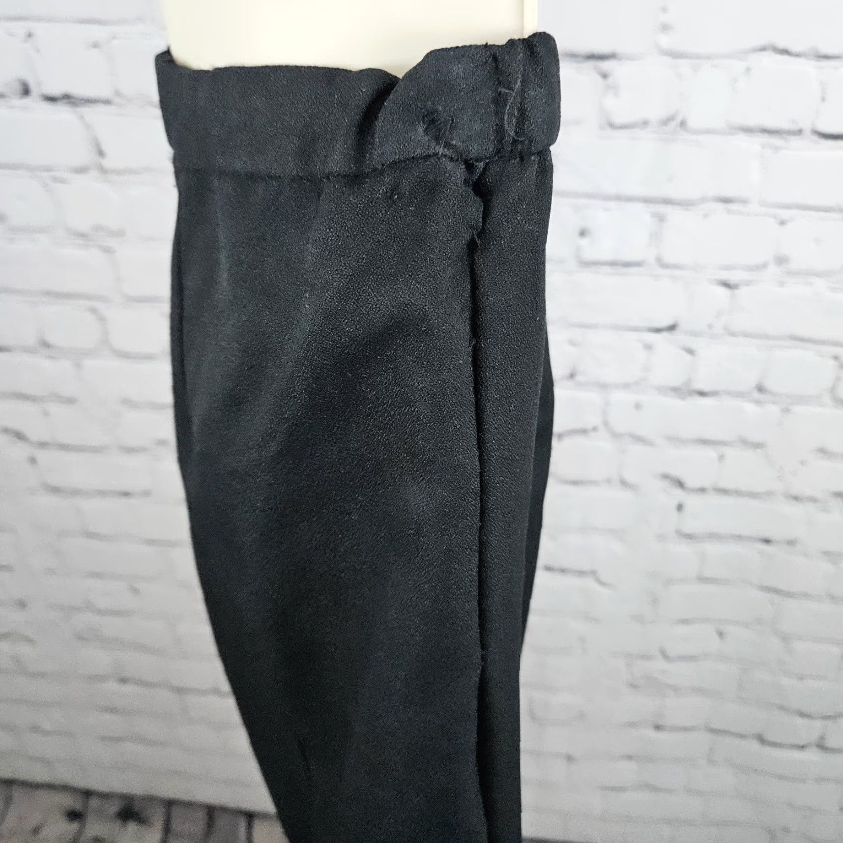 Vintage VINTAGE Roaman's Black Gold Skirt Suit Set 2 Piece Double Breasted Jacket Medium M Womens Size 32" / US 10 / IT 46 - 7 Thumbnail