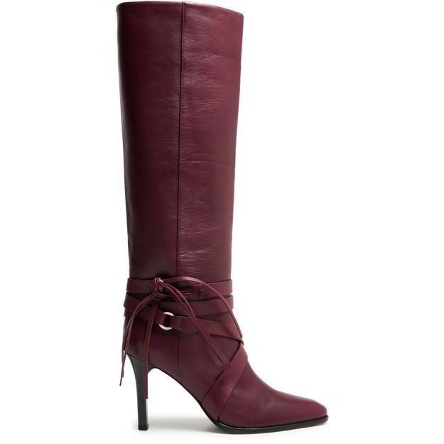 ISABEL MARANT Analui Red Leather 90mm Heel Boots New And Aut