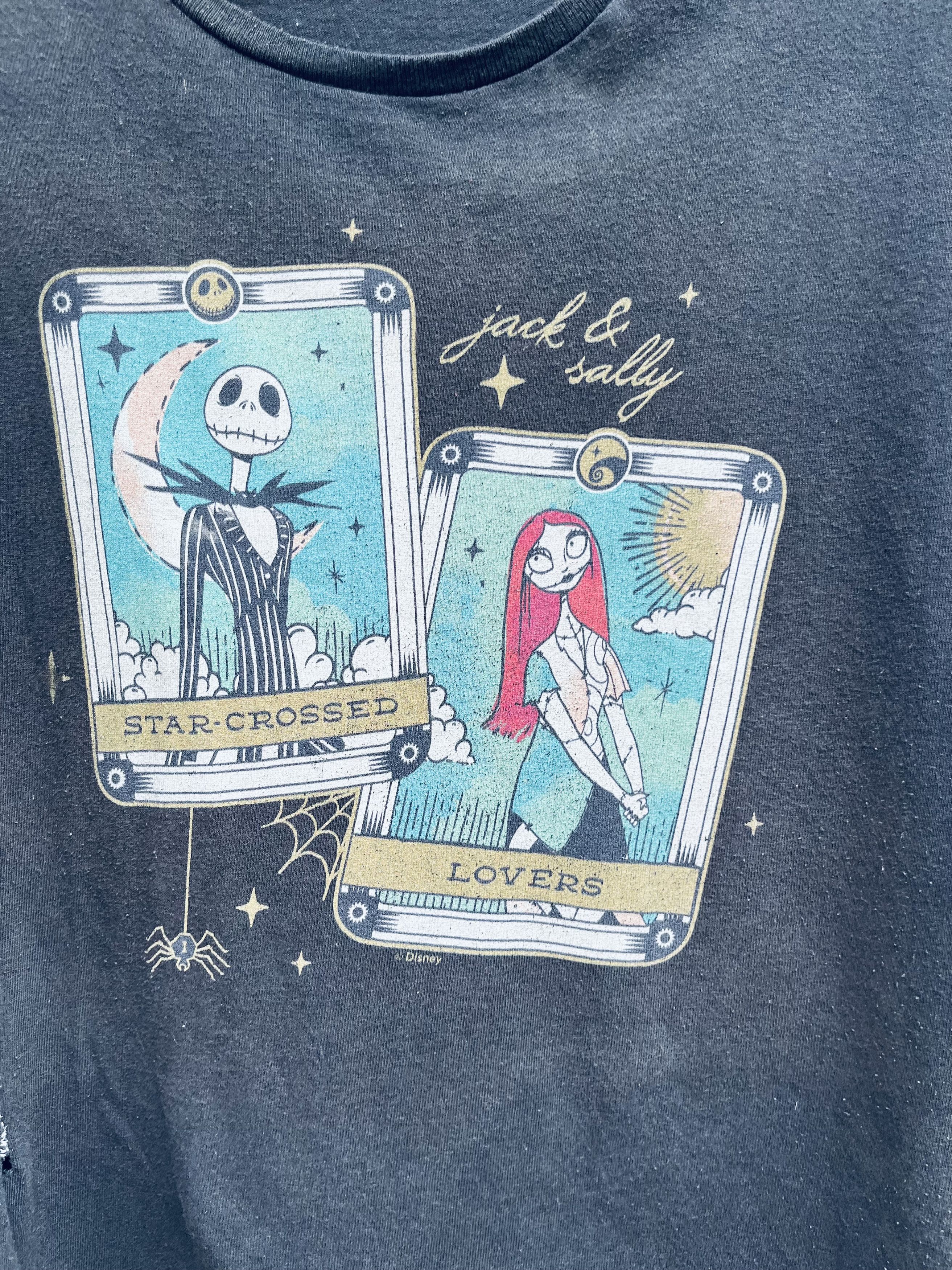Vintage Vintage Jack & Sally Nightmare Before Christmas Shirt Size US XL / EU 56 / 4 - 6 Thumbnail