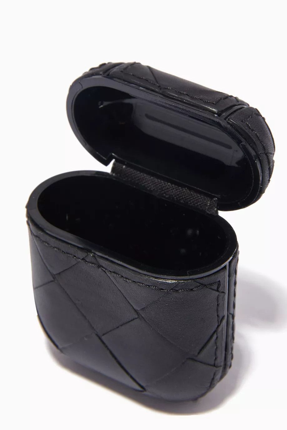 Bottega Veneta o1y0526 Size : OS / Leather Airpod Case in Black Size ONE SIZE - 2 Thumbnail