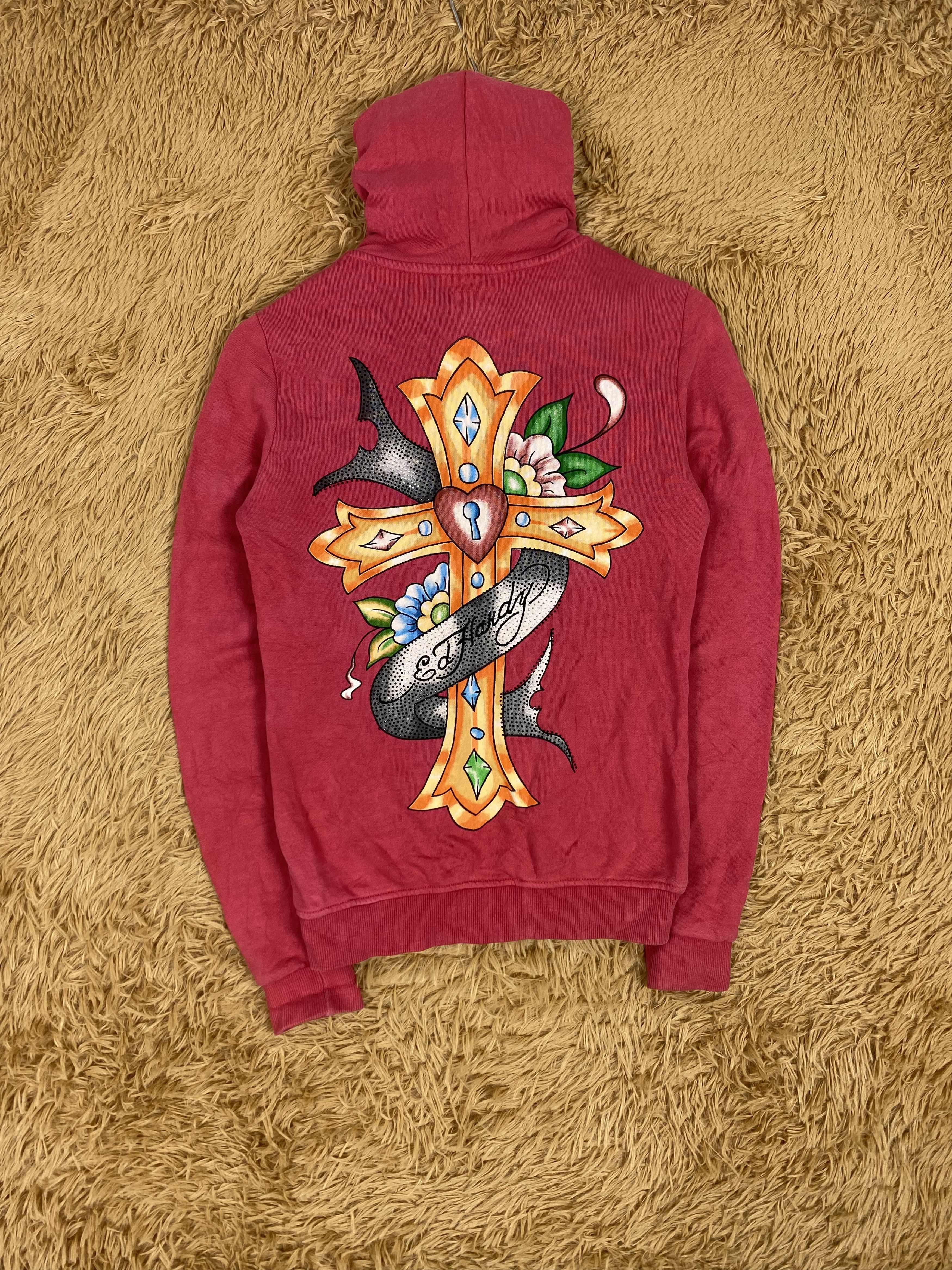 Ed Hardy × Vintage Vintage Ed Hardy Hoodie Jacket Size US S / EU 44-46 / 1 - 4 Thumbnail