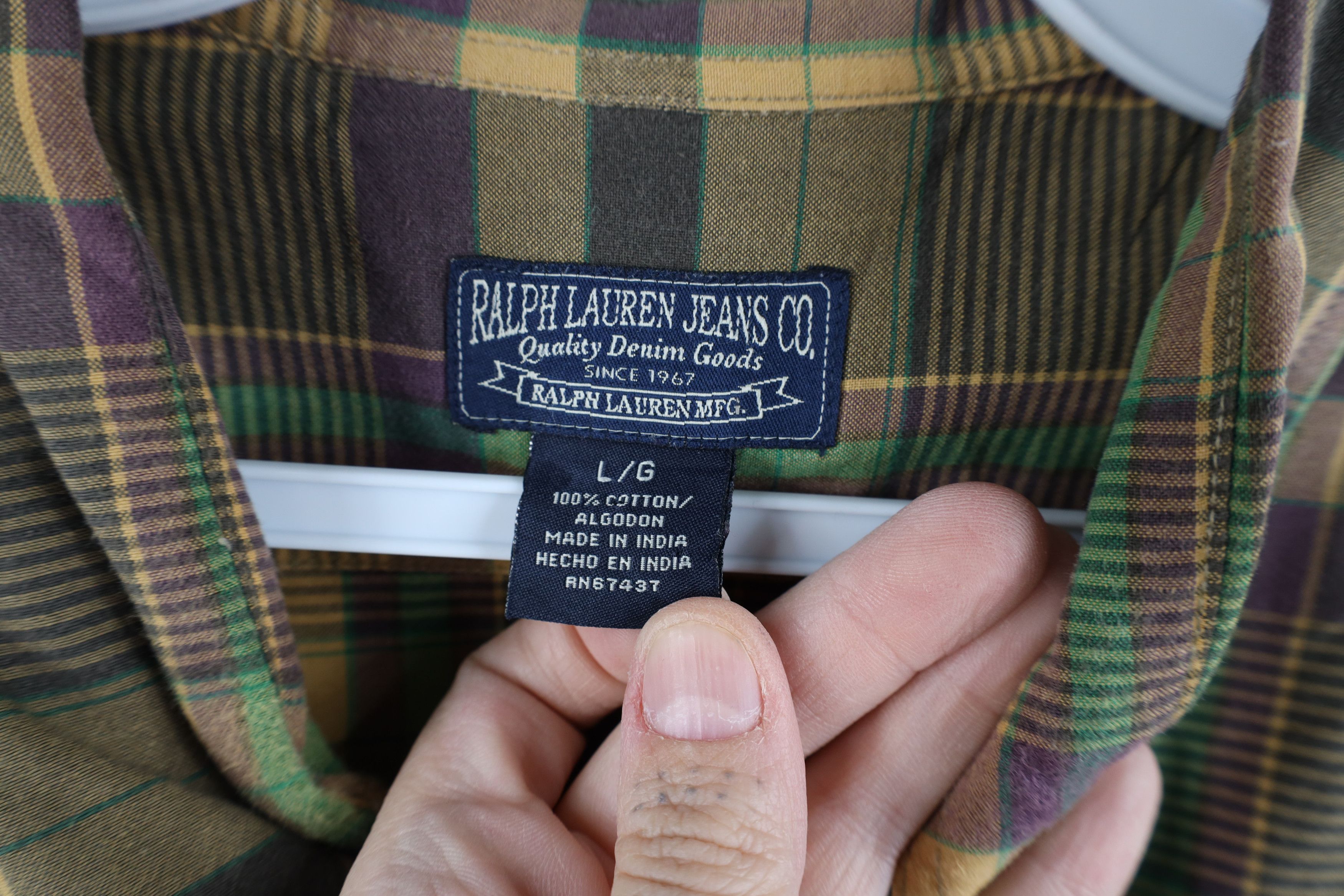 Polo Ralph Lauren Vintage 90s Ralph Lauren Short Sleeve Collared Button Shirt Size US L / EU 52-54 / 3 - 7 Thumbnail
