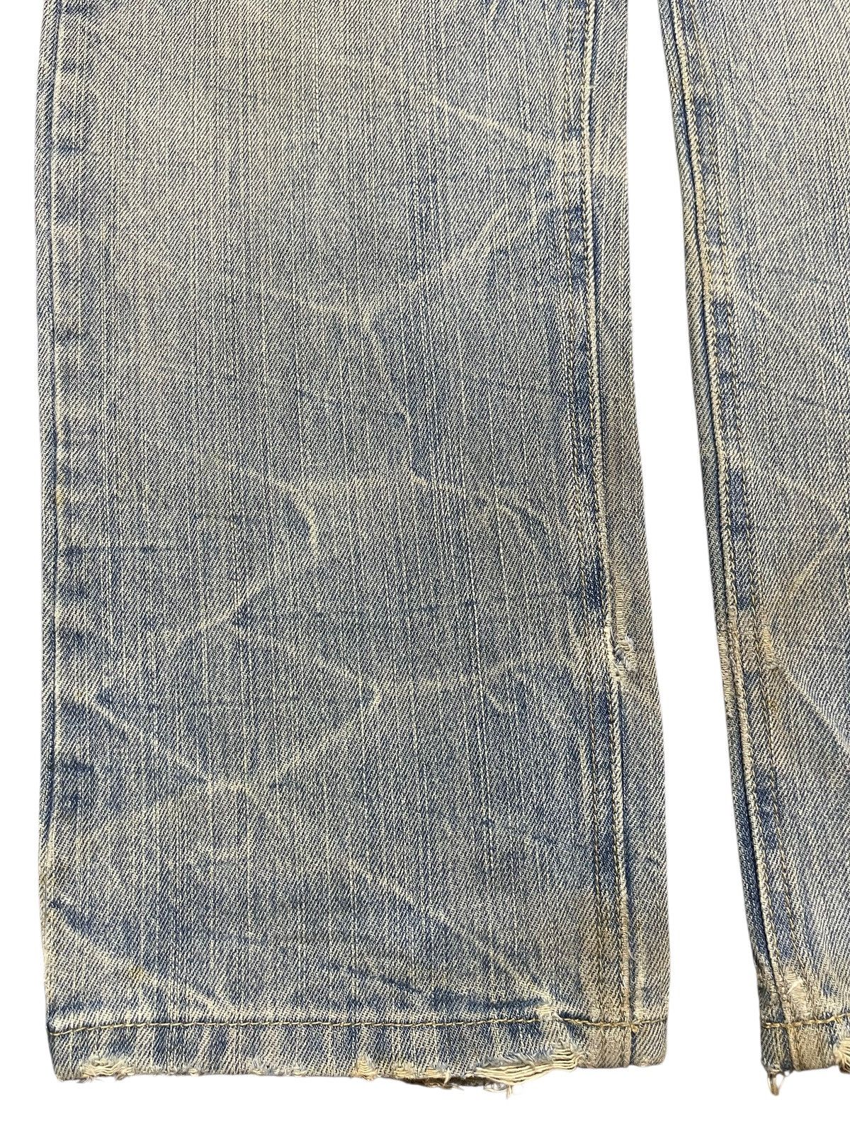 If Six Was Nine Vintage Japanese Mud Thunder Wash Patch Skull Distress Jeans Size US 31 - 7 Thumbnail